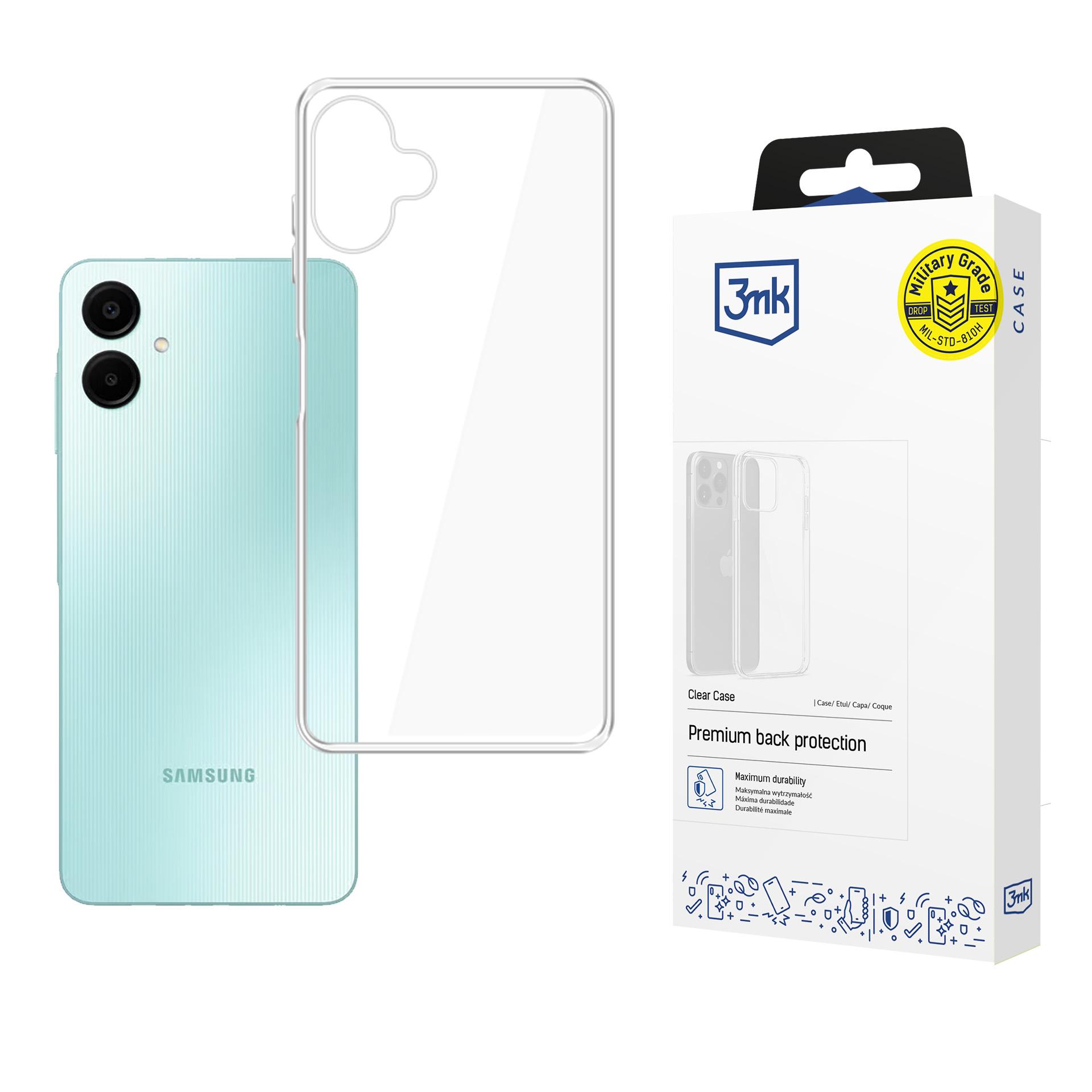 3mk Clear Case dėklas Samsung Galaxy A06 - skaidrus