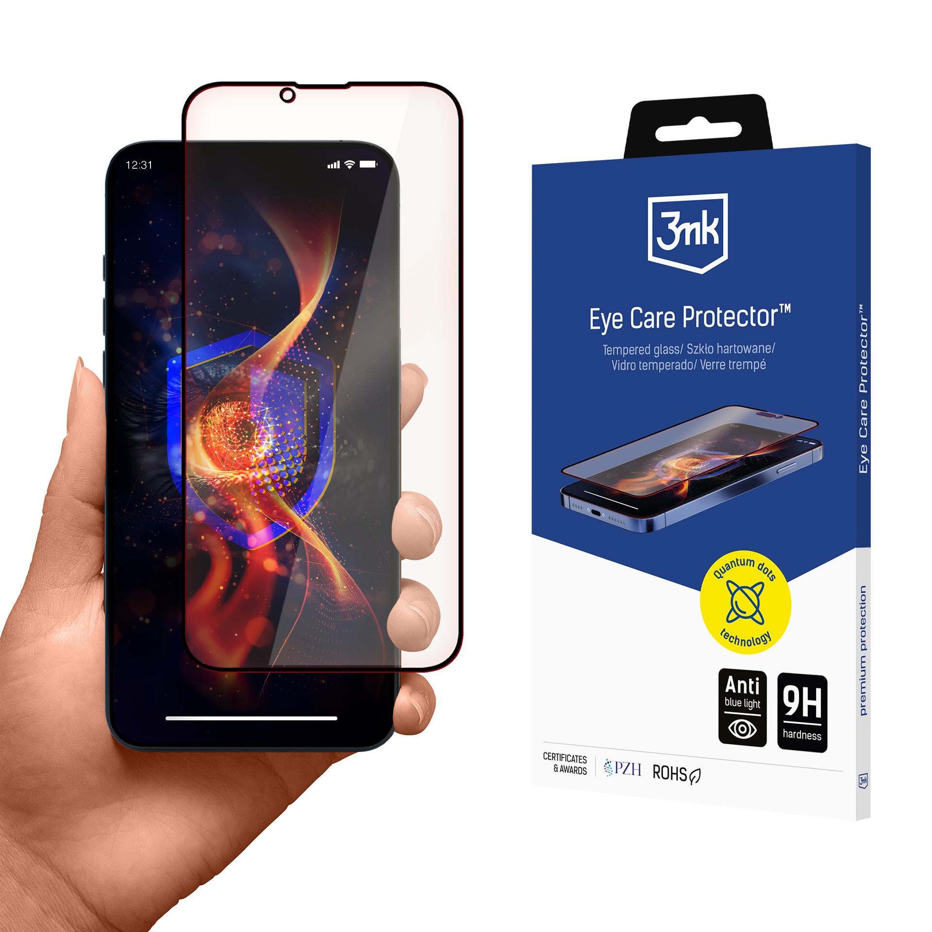 Grūdintas stiklas 3mk Eye Care apsauginis stiklas Apple iPhone 13/13 Pro/14