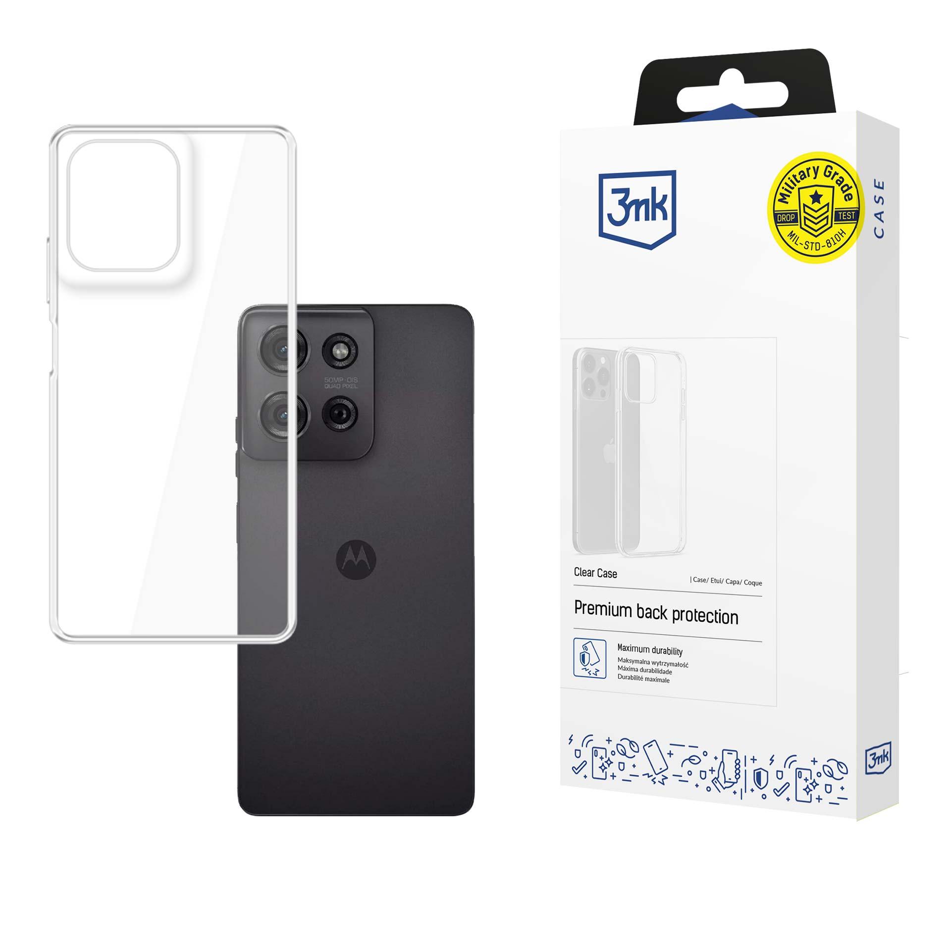 3mk Clear Чехол для Motorola Moto G75 - прозрачный