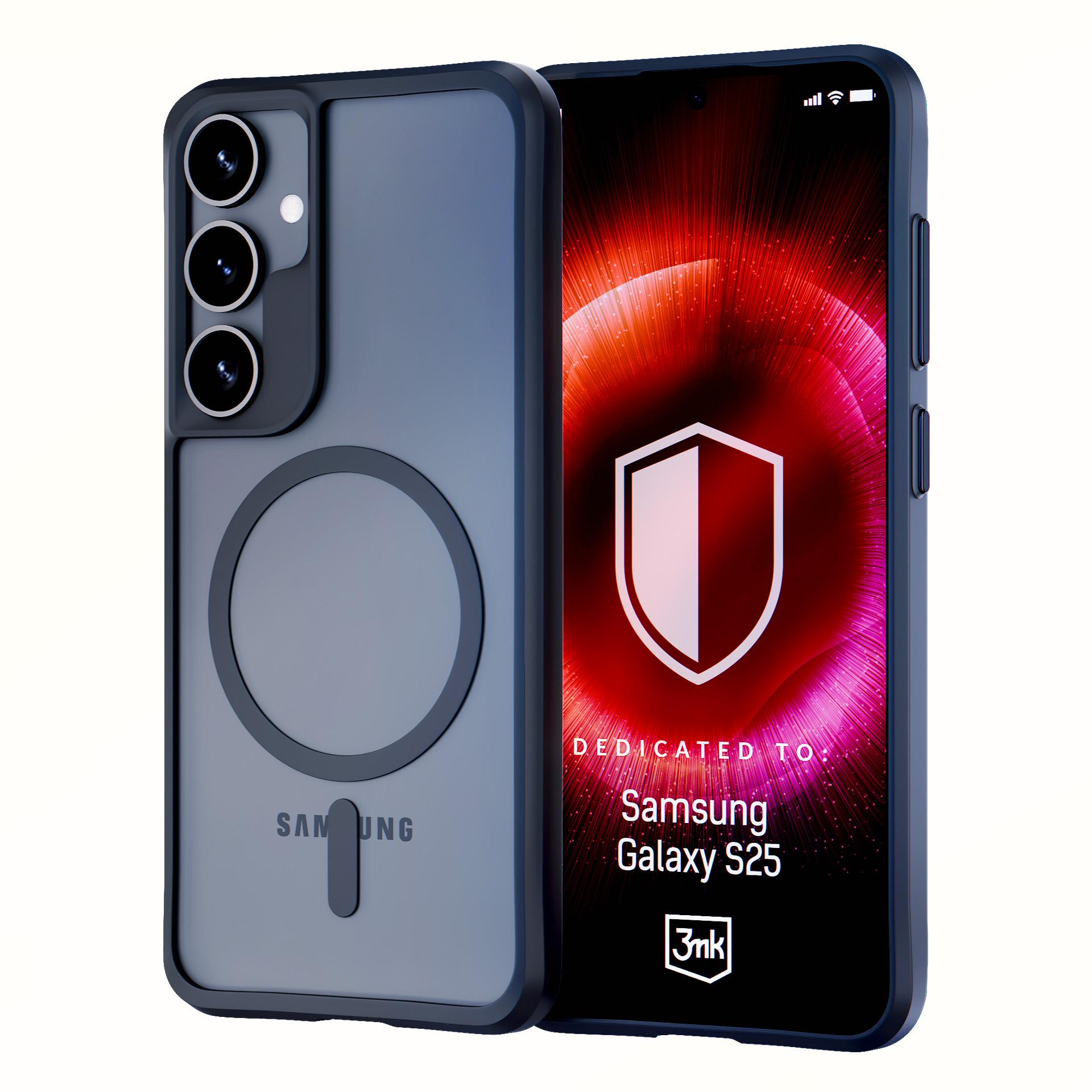 3mk Satin Armor MagDėklas Samsung Galaxy S25 - Skaidrus