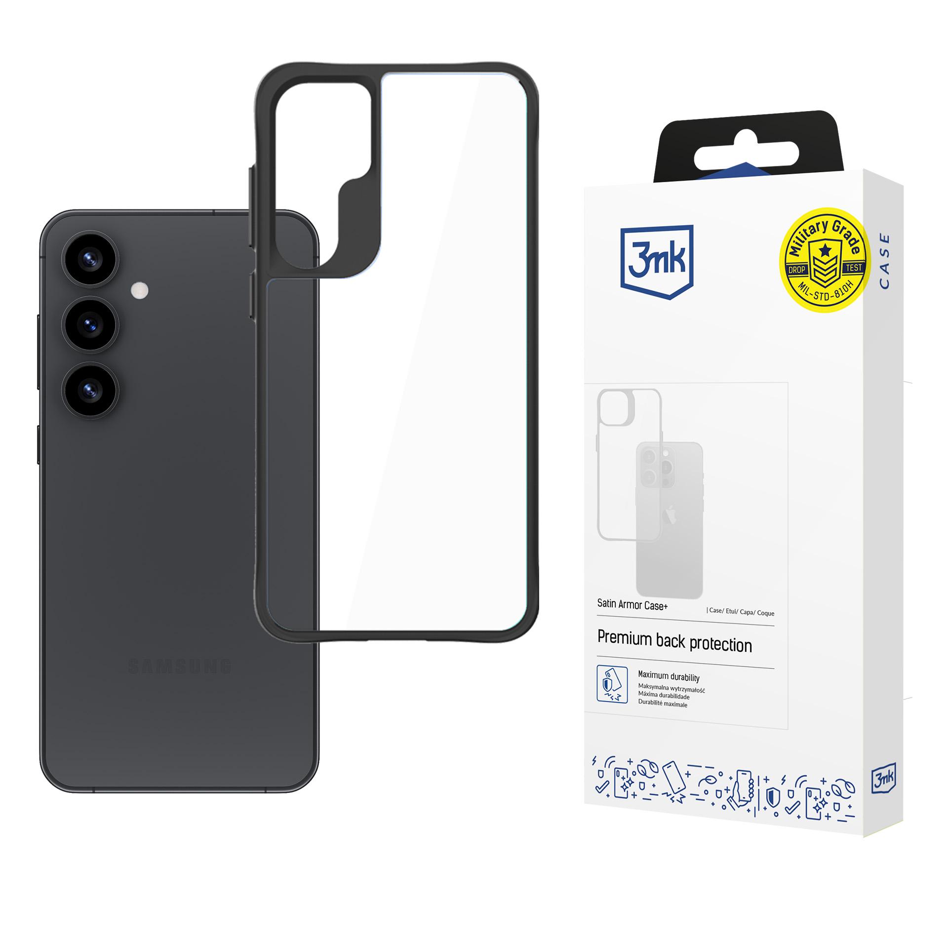 3mk Satin Armor Dėklas Samsung Galaxy S25+ - skaidrus