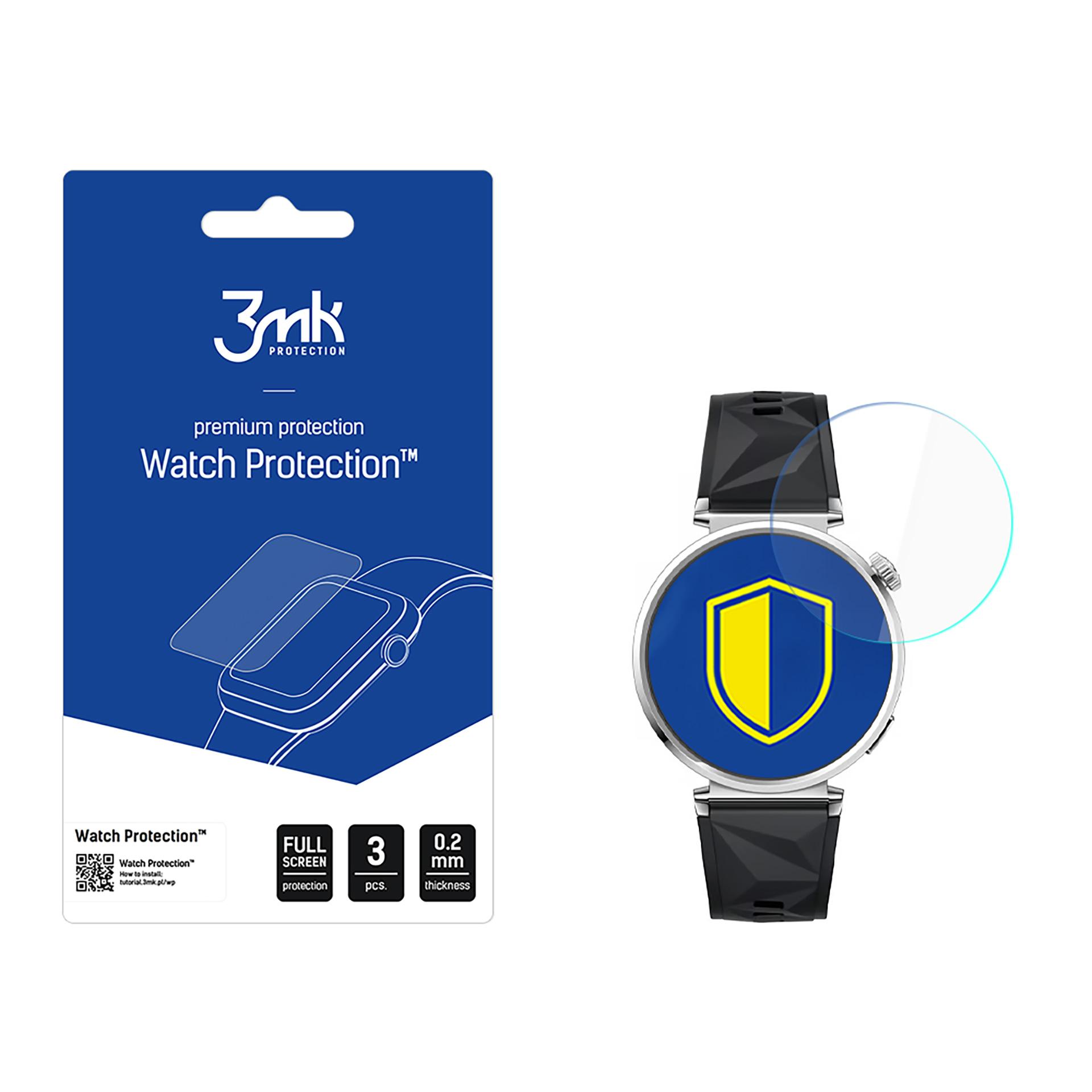3mk Hibridinis laikrodžio apsauginis stiklas FlexibleGlass laikrodžiui Huawei Watch GT5 41mm