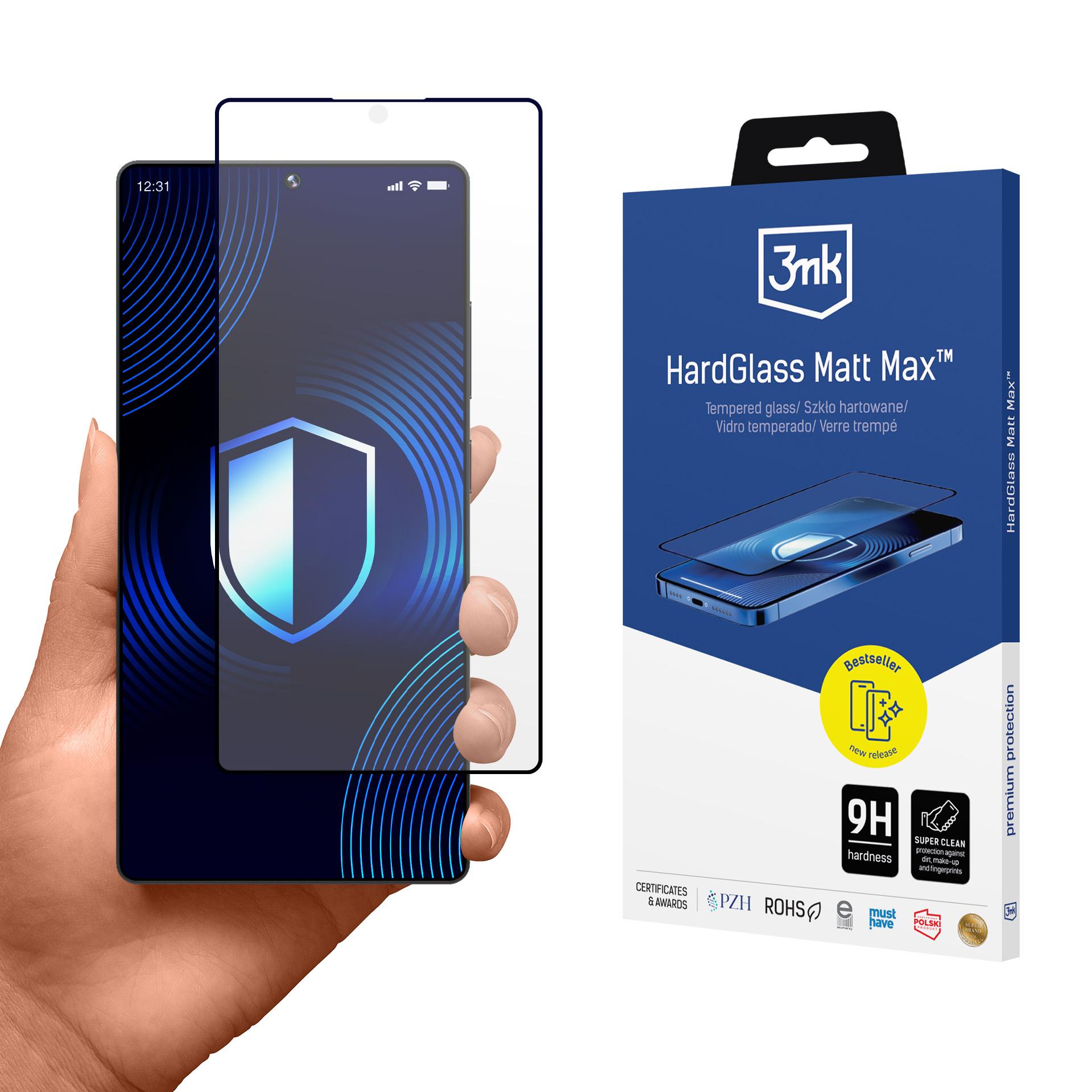 Matinis grūdintas stiklas 3mk HardGlass Matt Max Samsung Galaxy S25 Ultra