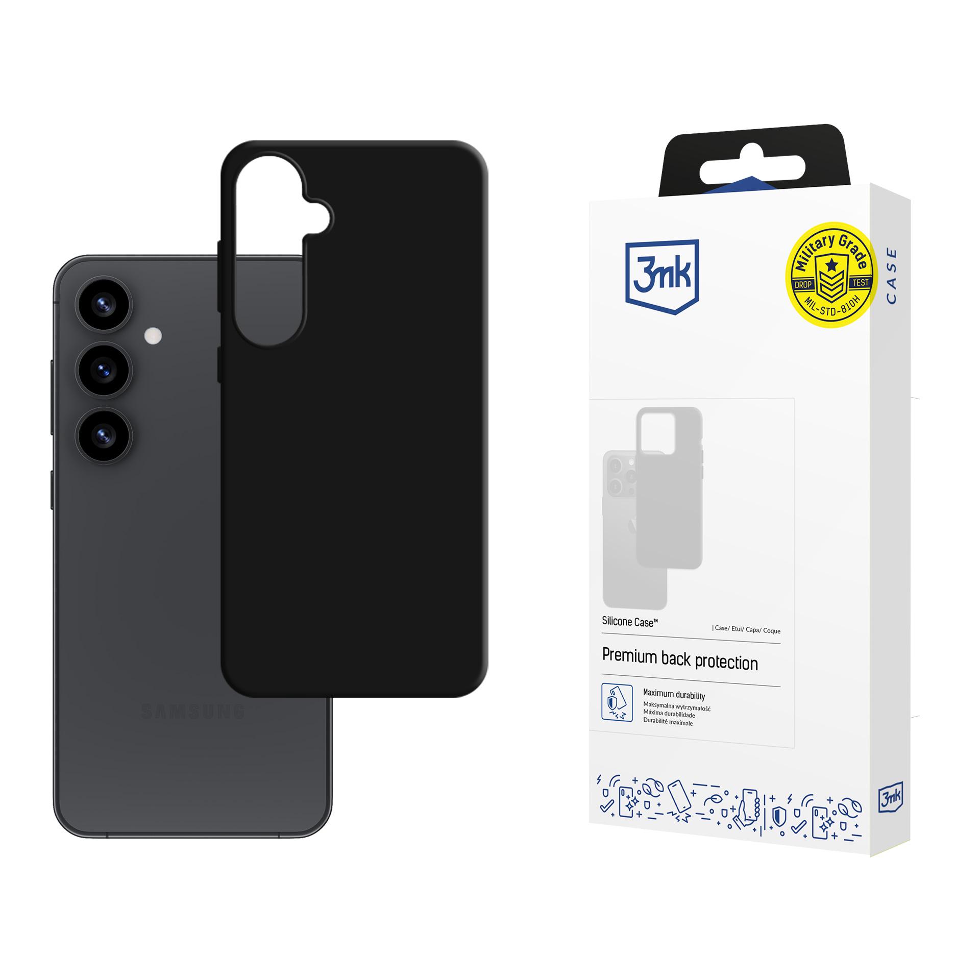 3mk Silikoninis dėklas telefonui Samsung Galaxy S25 - juodas