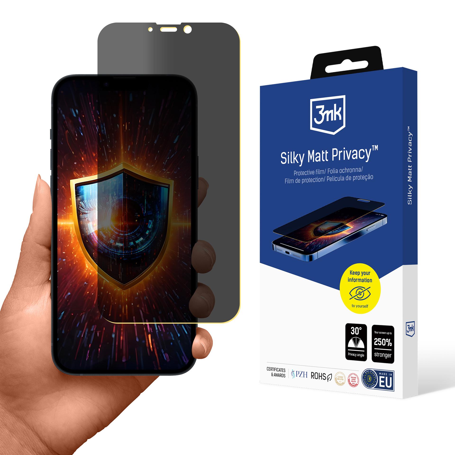 Privacy Screen Protector Matte 3mk Silky Matt Privacy for Apple iPhone 14 Plus