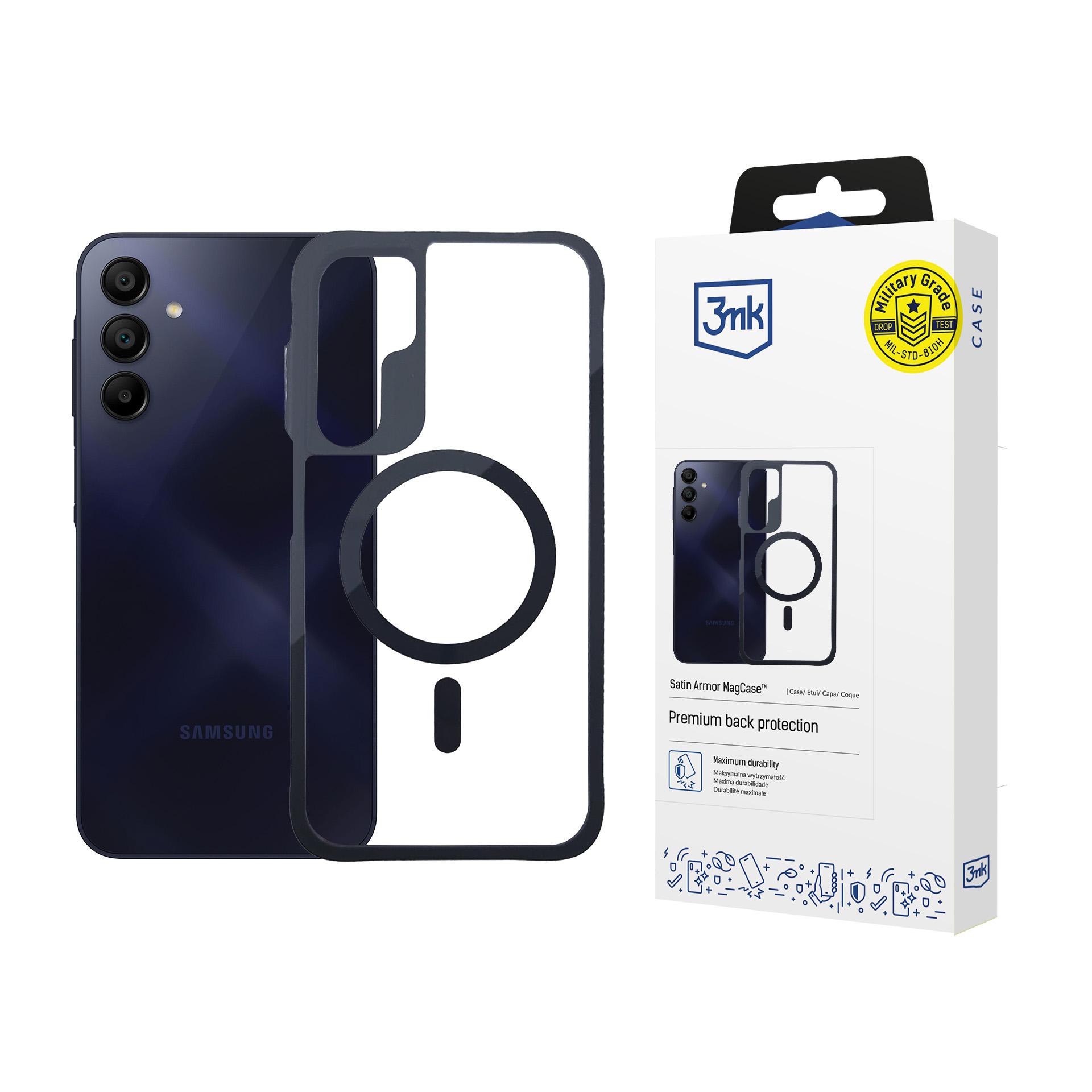 3mk Satin Armor MagCase Samsung Galaxy A15 5G - skaidrus