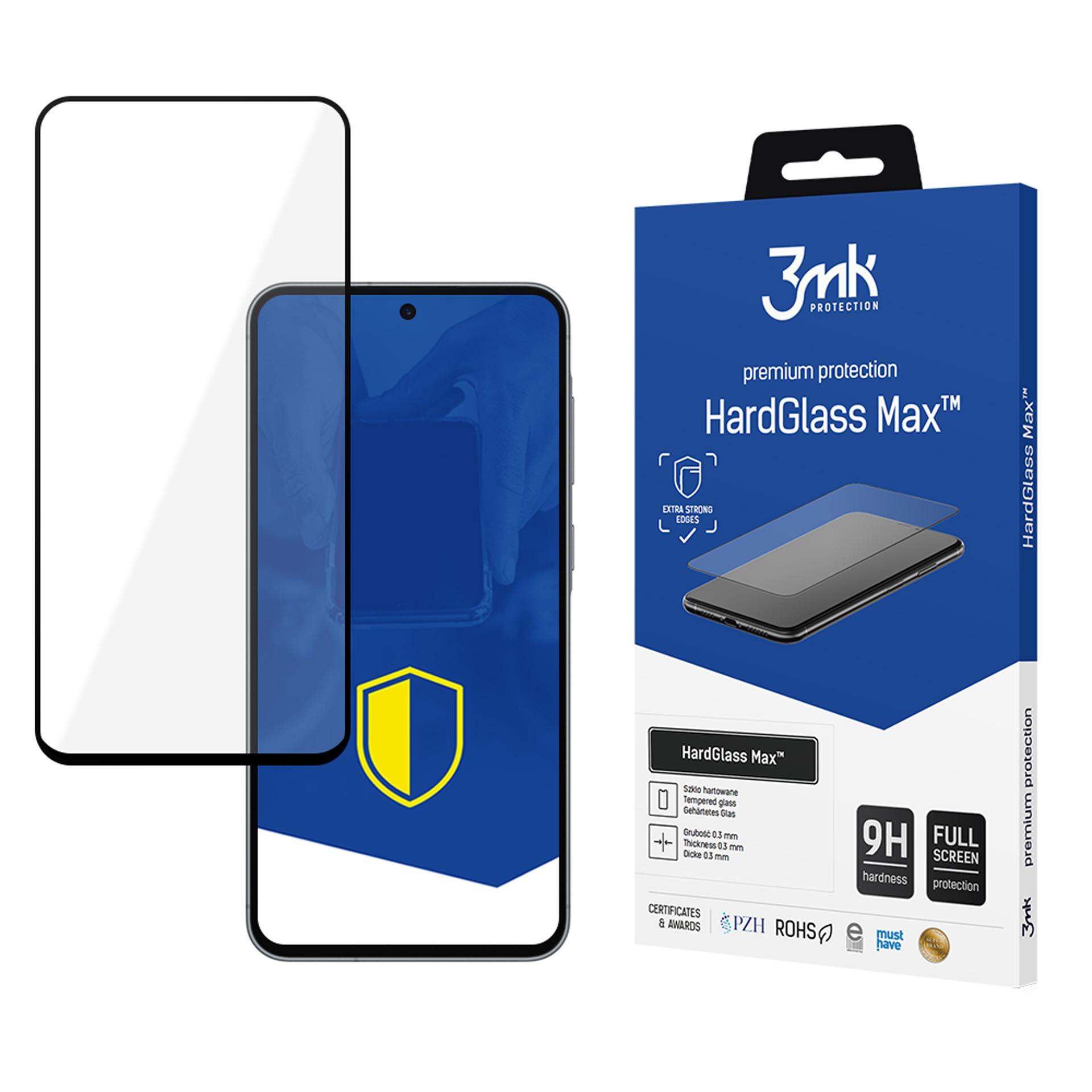 3mk Pilno ekrano temperuotas stiklas HardGlass Max - juodas Samsung Galaxy A36 / A56