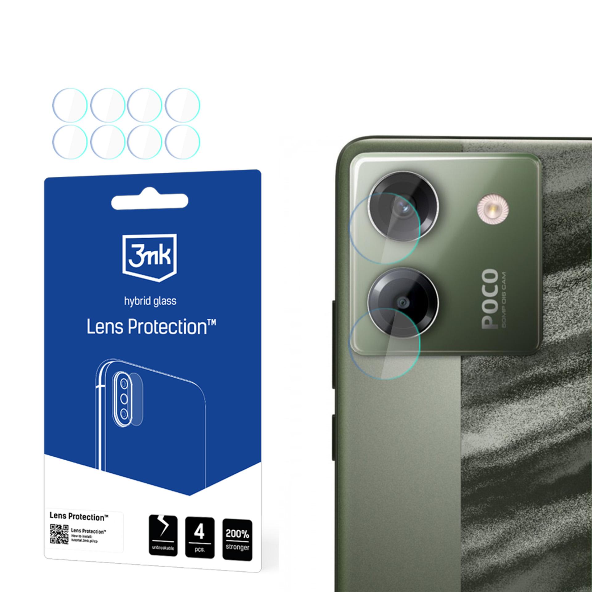 Гибридное стекло для камеры 3mk Lens Protection для Xiaomi Poco M7 Pro 5G