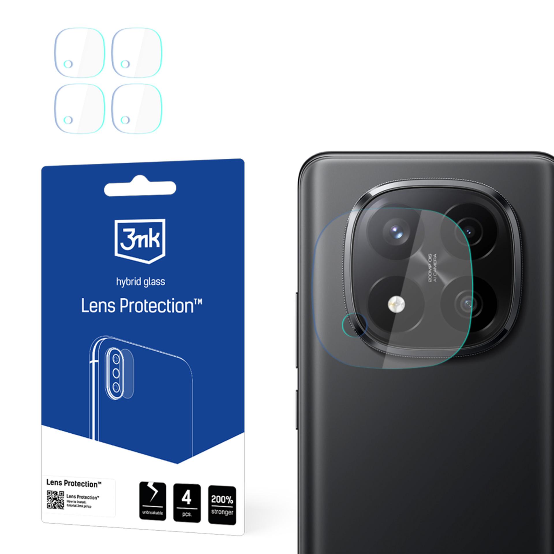 Hibridinis stiklas kameros objektyvui 3mk objektyvo apsauga Xiaomi Redmi Note 14 Pro+