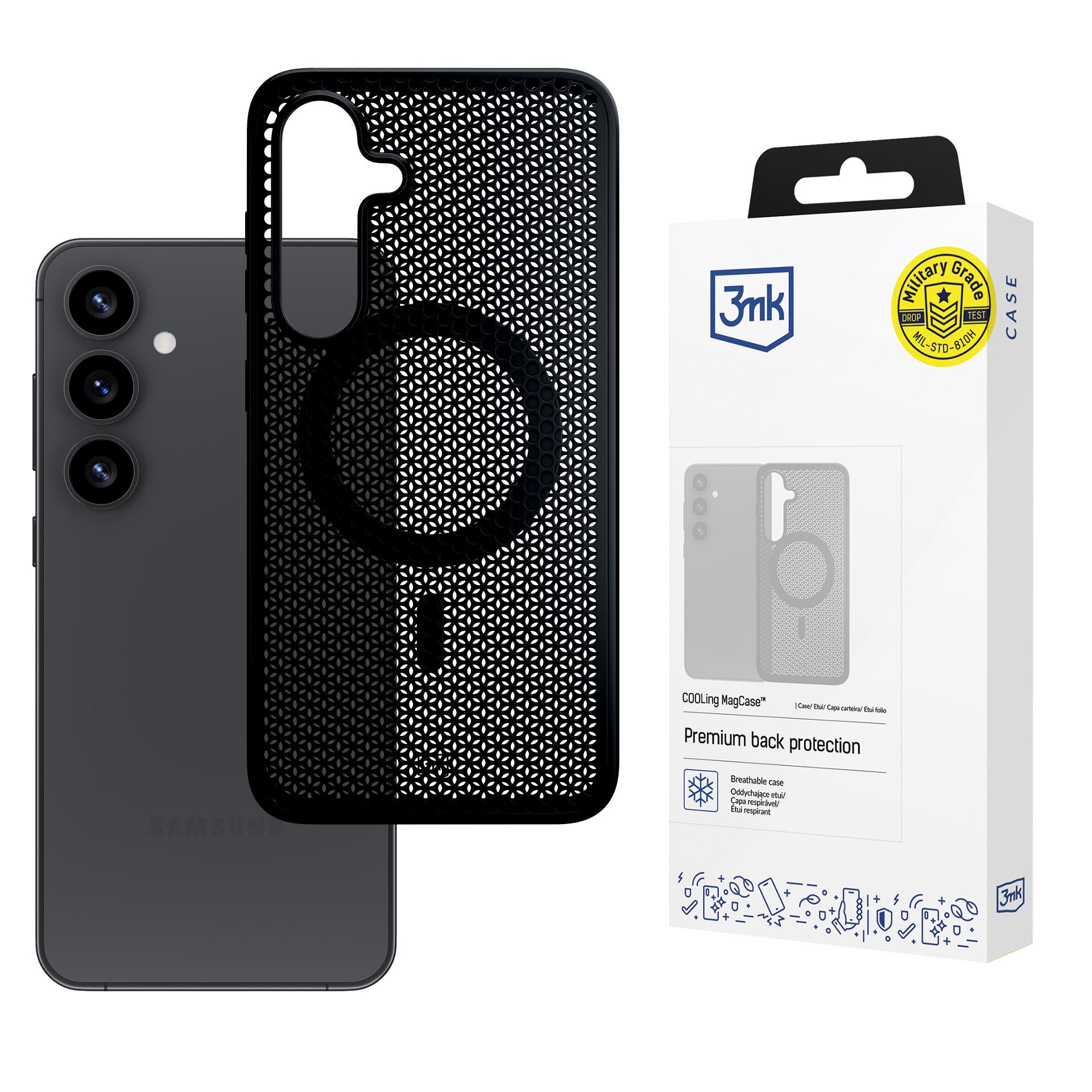 Чехол 3mk COOLing MagCase для Samsung Galaxy S25+ - чёрный