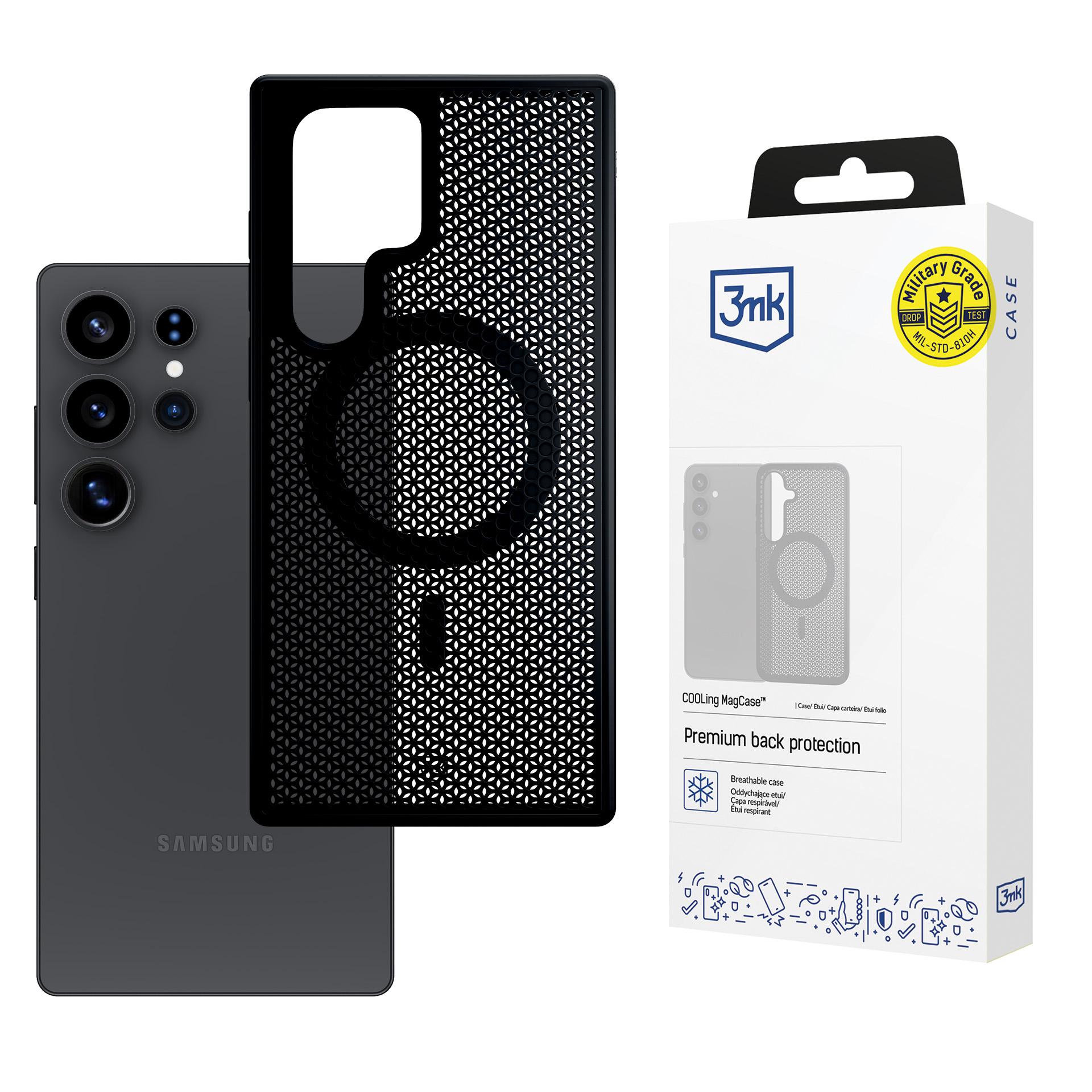 3mk COOLing MagDėklas Samsung Galaxy S25 Ultra - juodas