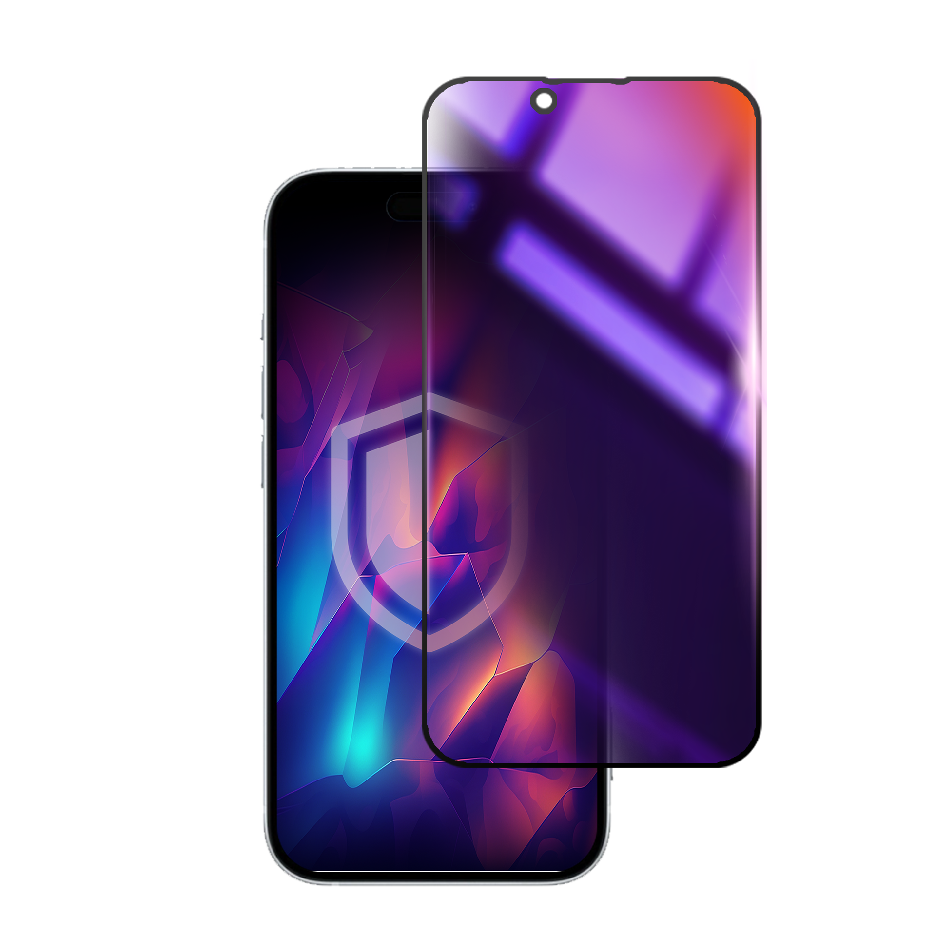 3mk Rainbow Privacy Tempered Glass for Apple iPhone 16e