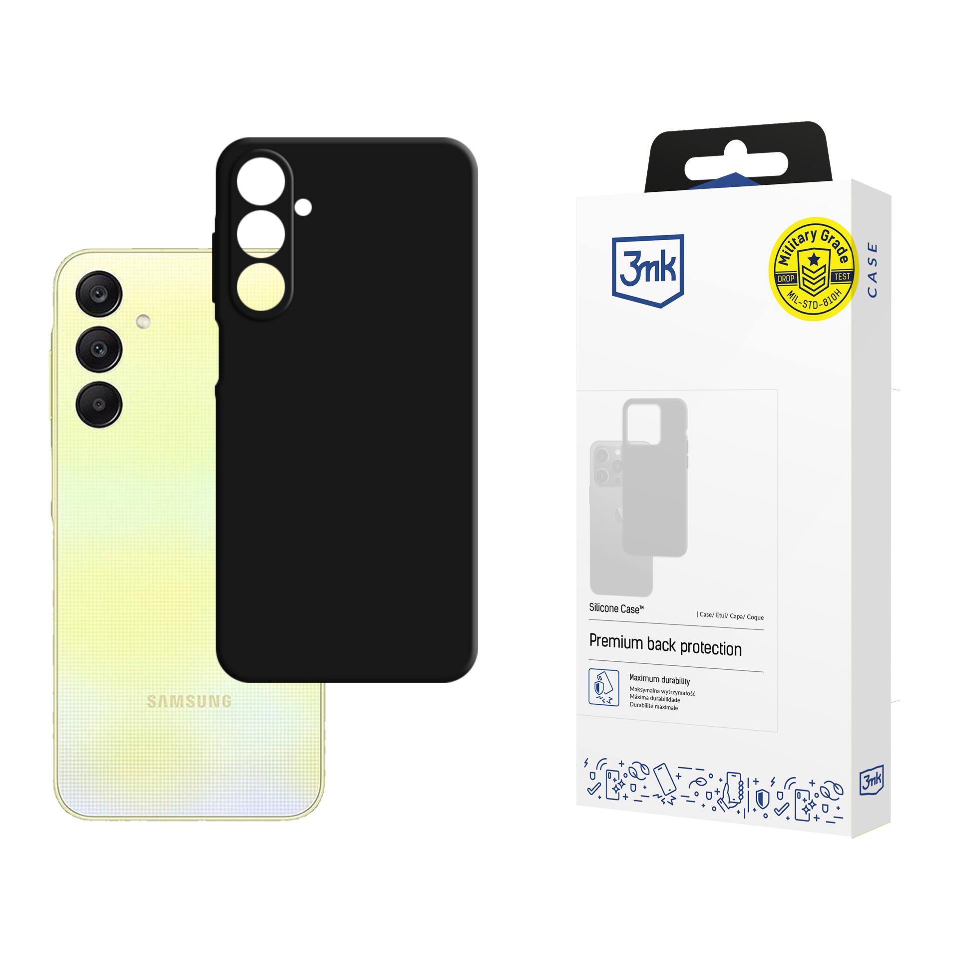 3mk Silikoninis dėklas telefonui Samsung Galaxy A26 5G - juodas