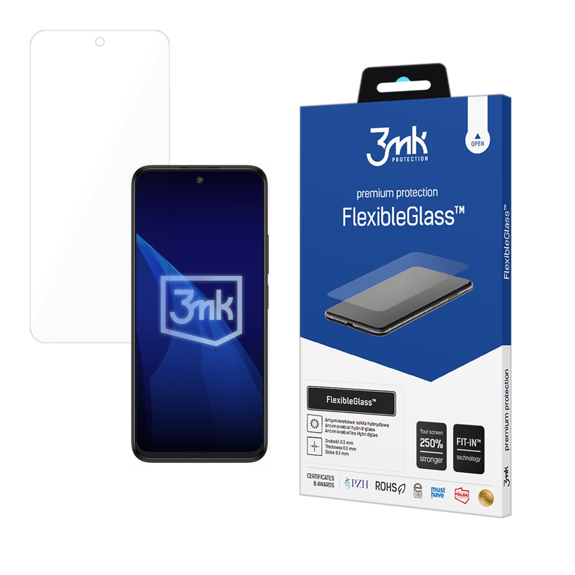 Hibridinis stiklas 3mk FlexibleGlass TCL 605 / 60 SE telefonui