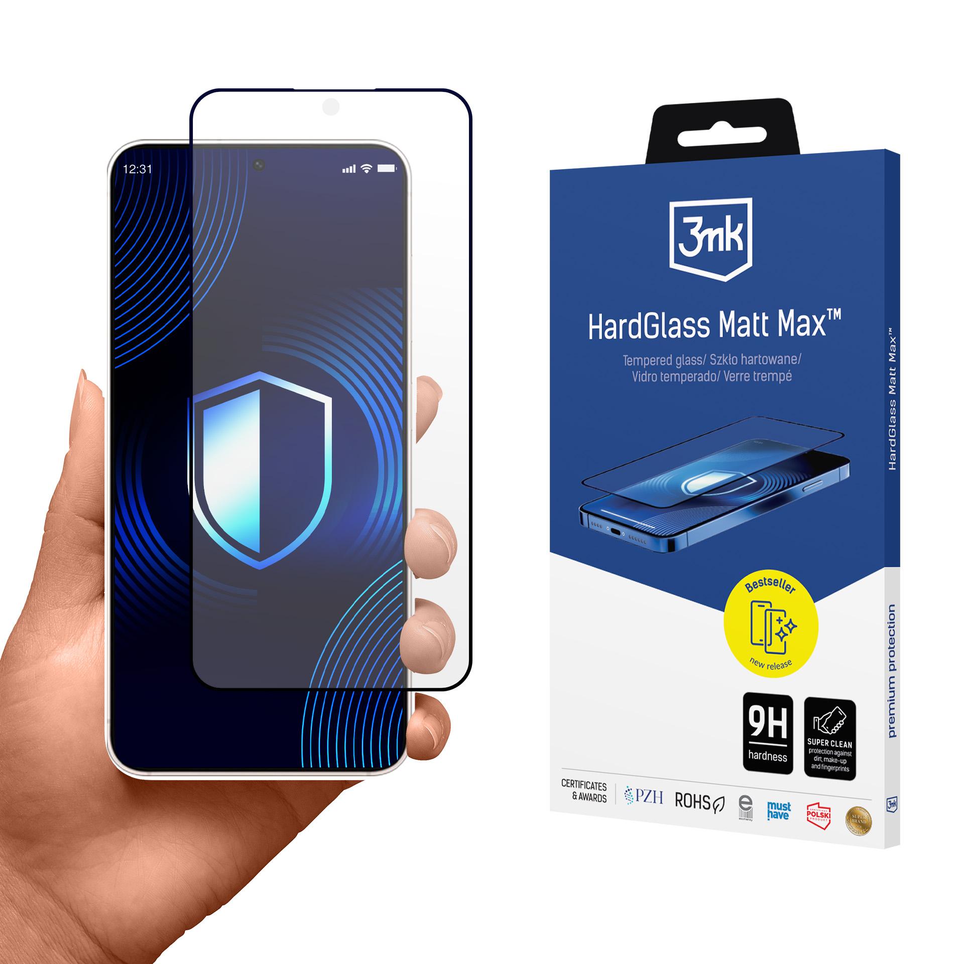 3mk HardGlass Matt Max grūdintas stiklas Samsung Galaxy S25 Edge