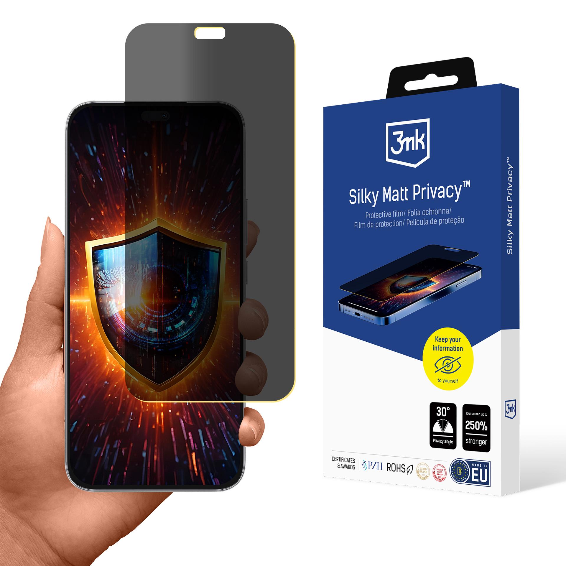3mk Silky Matt Privacy™ matinė ekrano apsauginė plėvelė Honor 400 Lite