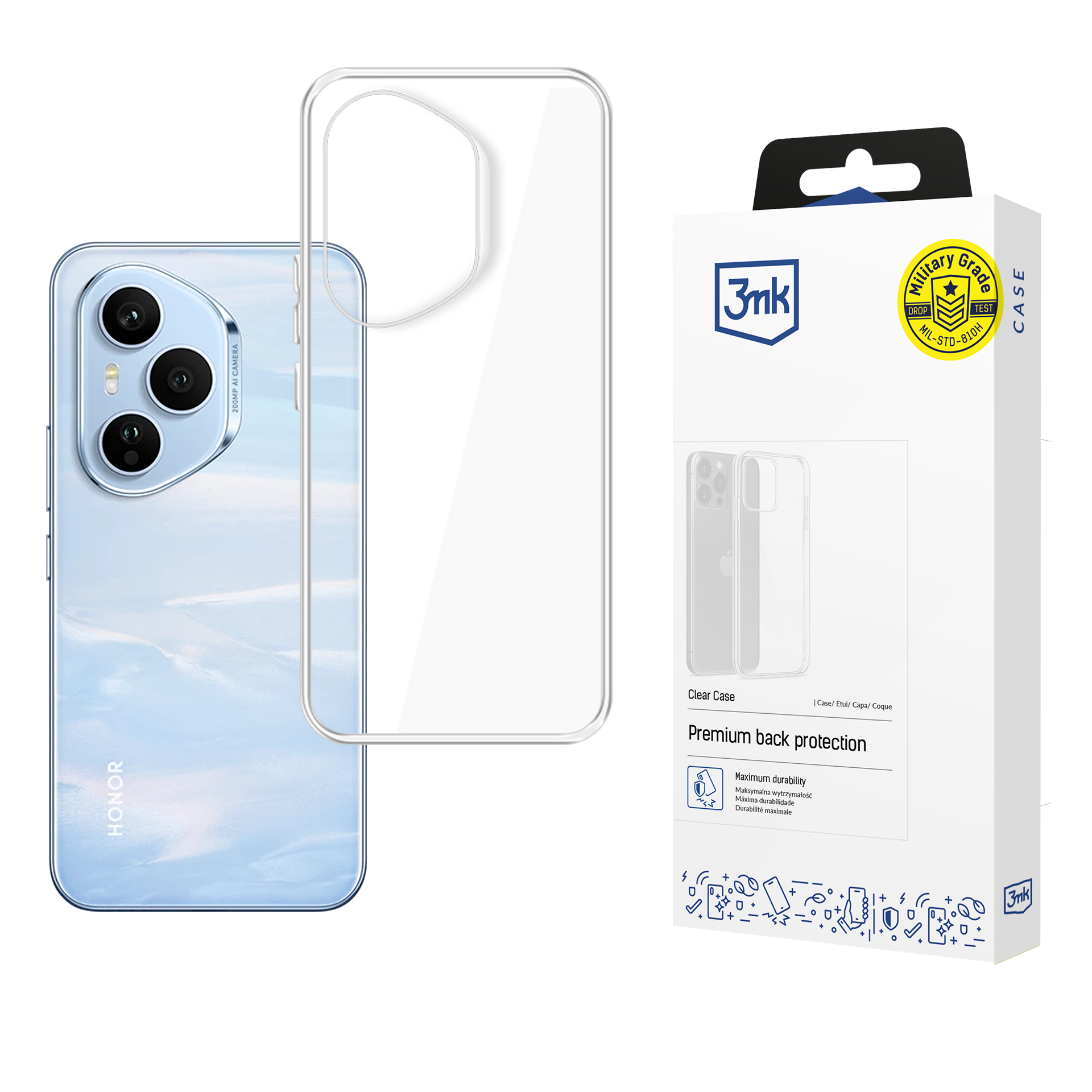 3mk skaidrus dėklas telefonui Honor 400 Pro - skaidrus