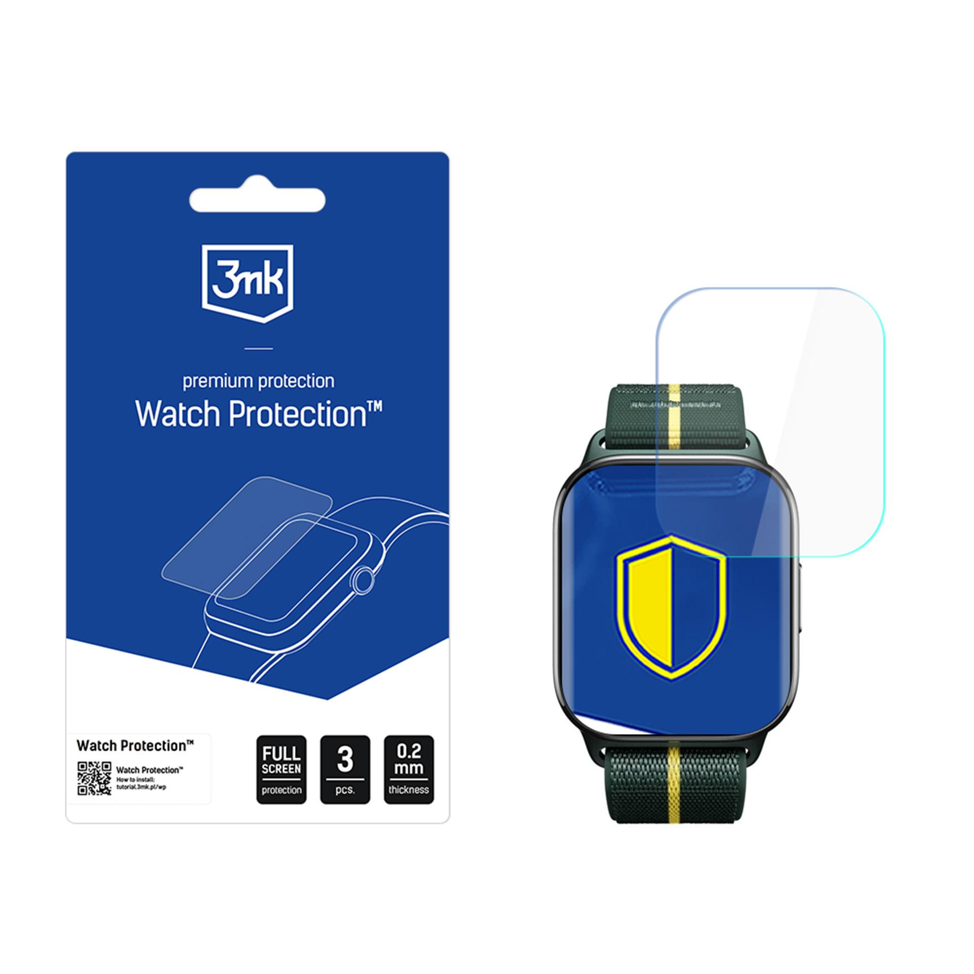 3mk Watch Protection ARC išmaniojo laikrodžio ekrano apsauga Motorola Moto Watch Fit
