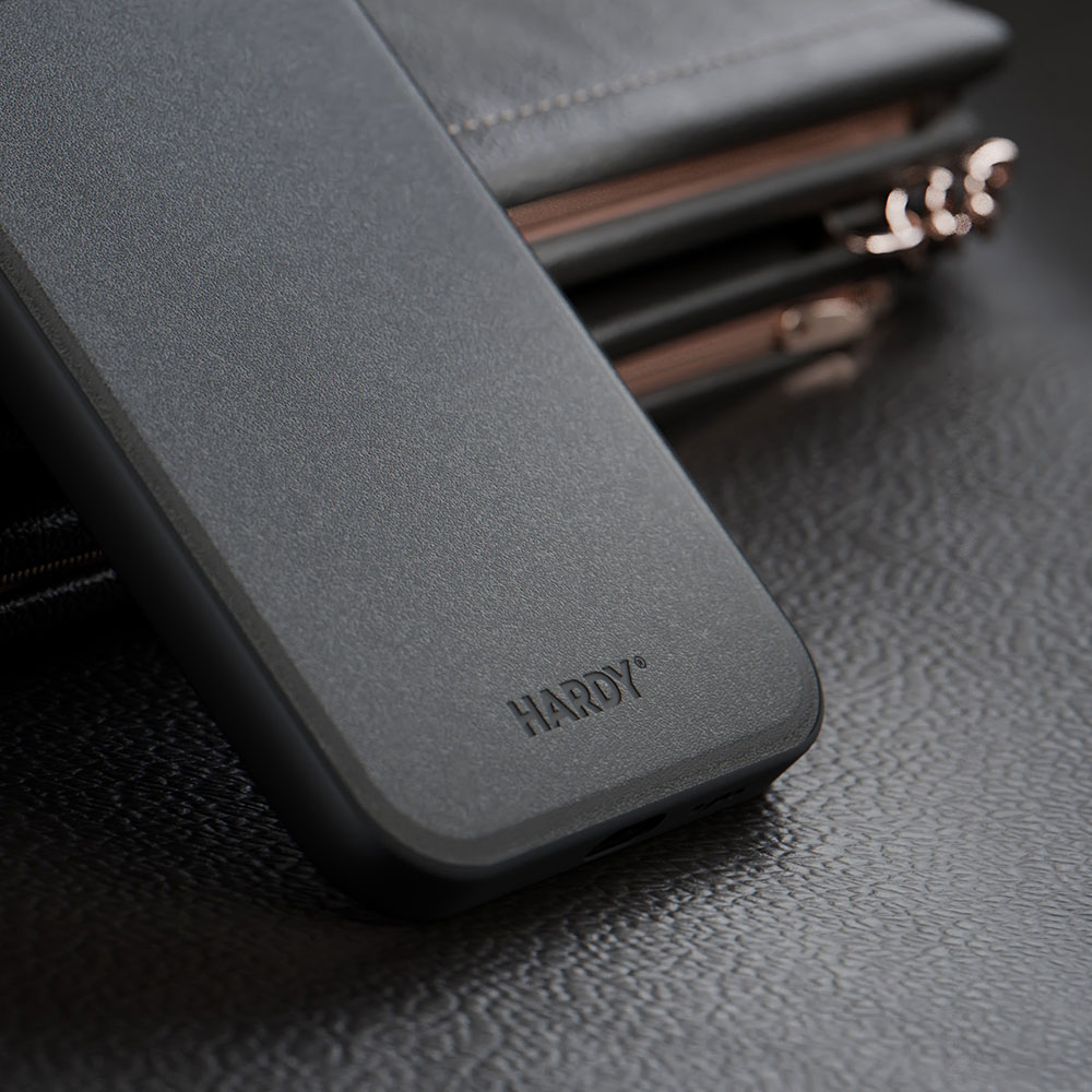 3mk Hardy Apple Silky Leather MagCase dėklas telefonui Apple iPhone 14 Plus - juodas