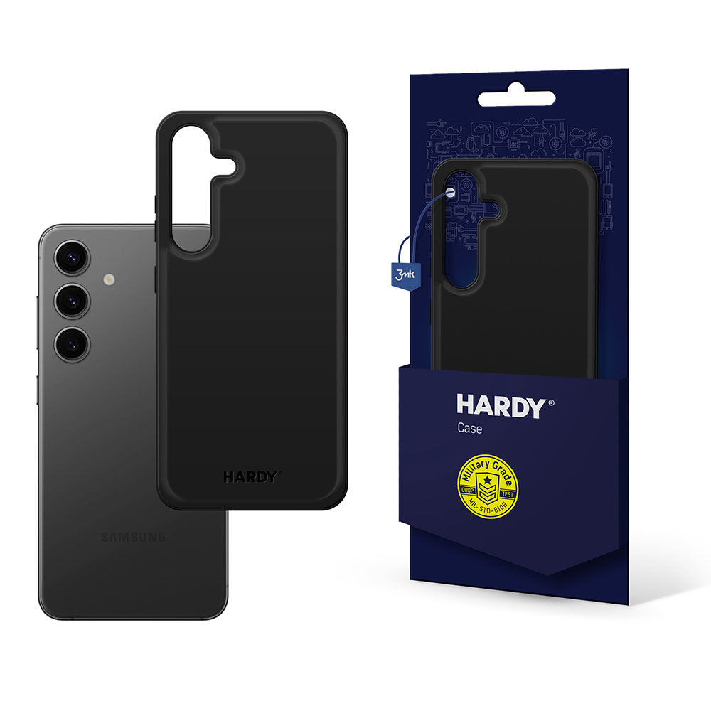 3mk Hardy Android Silky Leather MagCase dėklas Samsung Galaxy S24+ - juodas