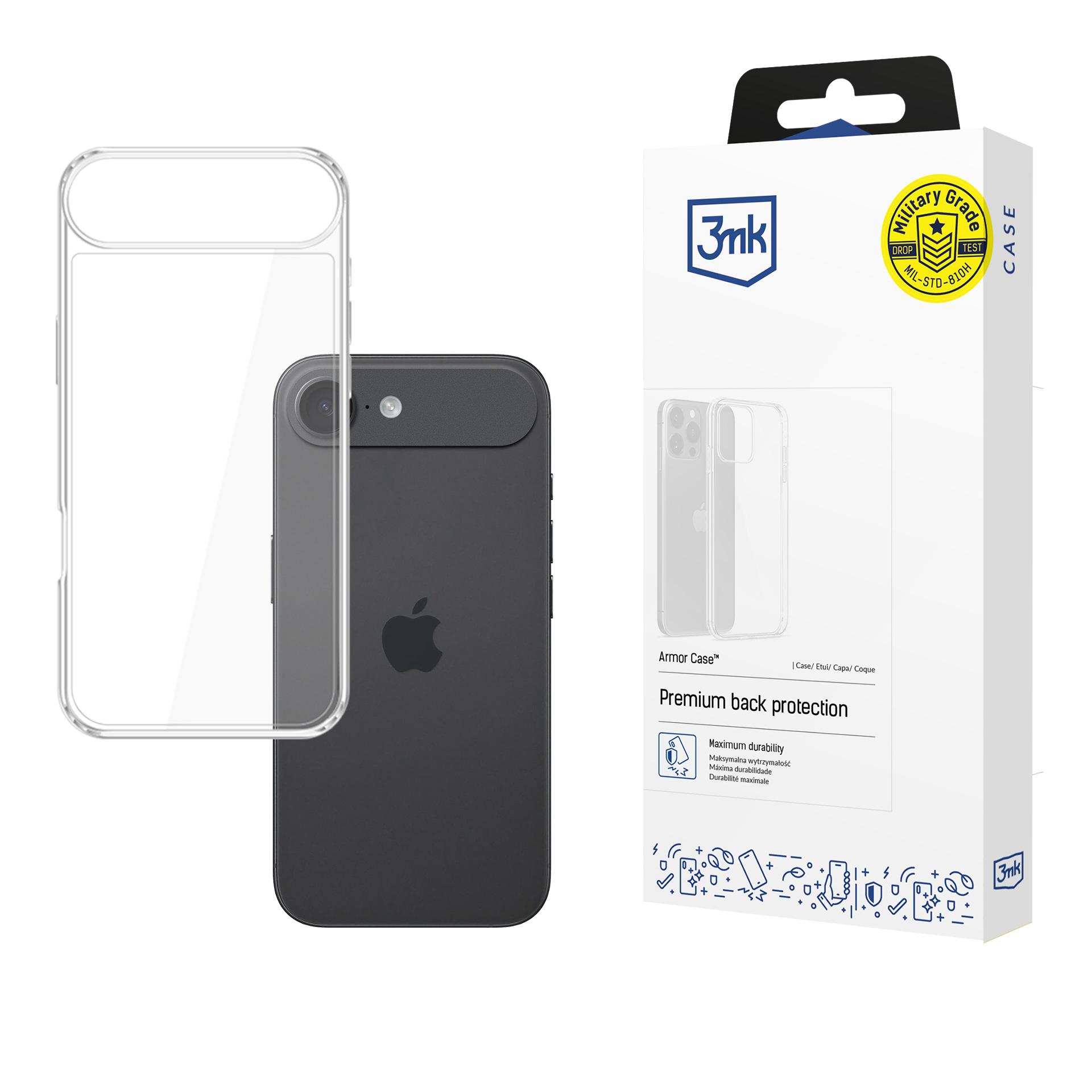3mk Armor dėklas Apple iPhone 17 Air - Permatomas