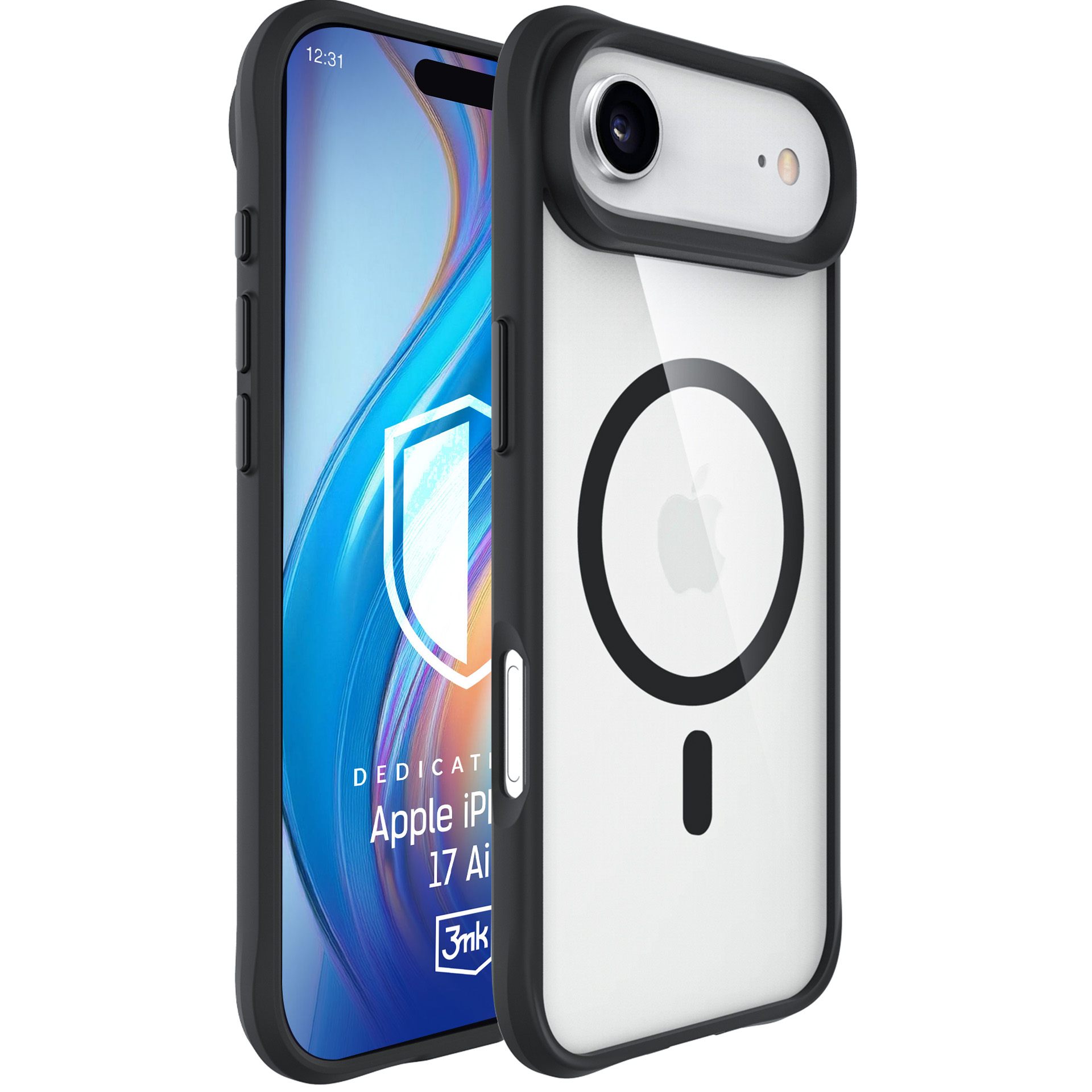 3mk Satino šarvų Magnetinis dėklas telefonui iPhone 17 Air - baltas