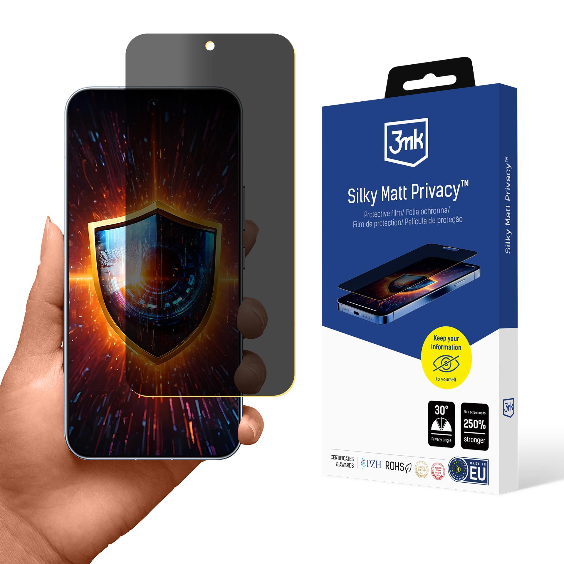 3mk Silky Matt Privacy™ matinė ekrano apsauginė plėvelė Honor 400