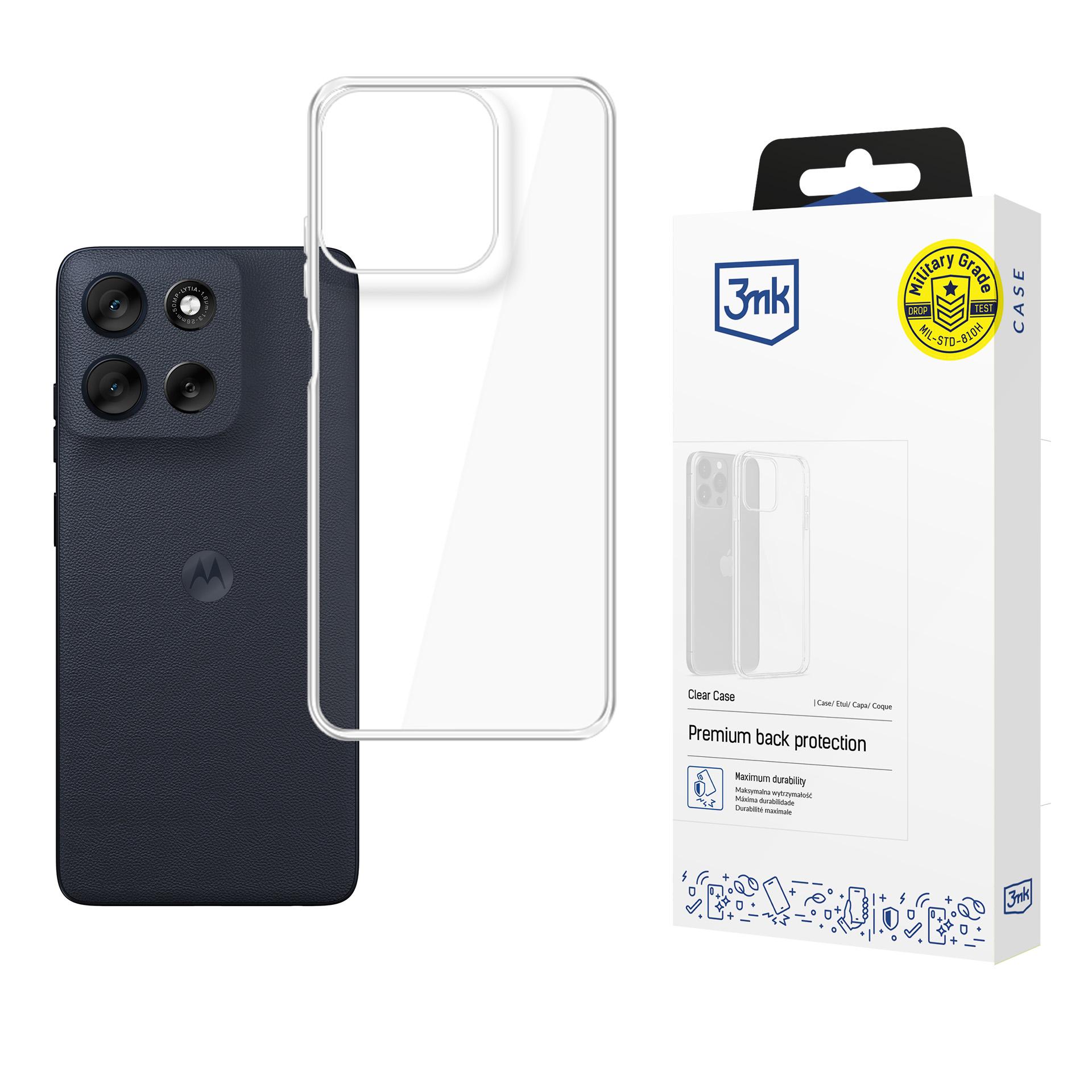 3mk Apsauginis dėklas Motorola Moto G56 - Skaidrus