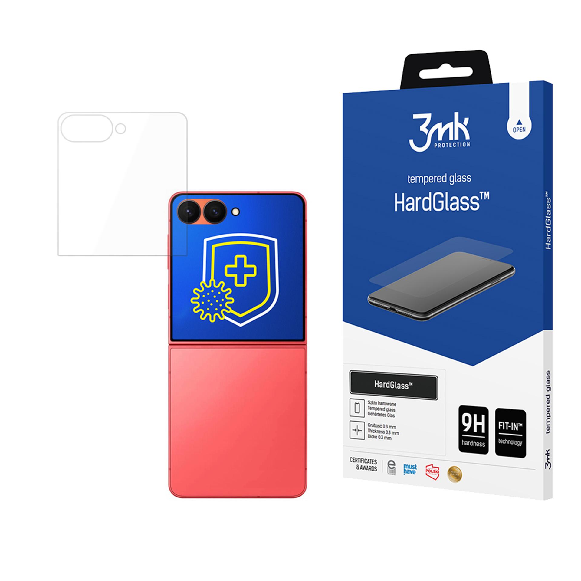 3mk HardGlass Tempered Glass for Samsung Galaxy Z Flip 7 5G (Front)