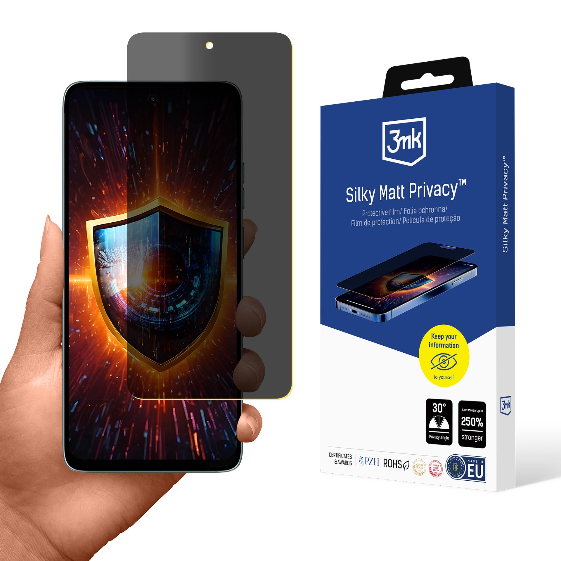 3mk Silky Matt Privacy™ privacy screen protector for Motorola Moto G56