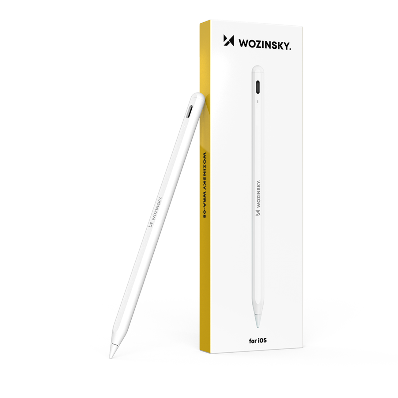 Стилус Wozinsky WRA-08 для iPad USB-C быстрая зарядка - белый