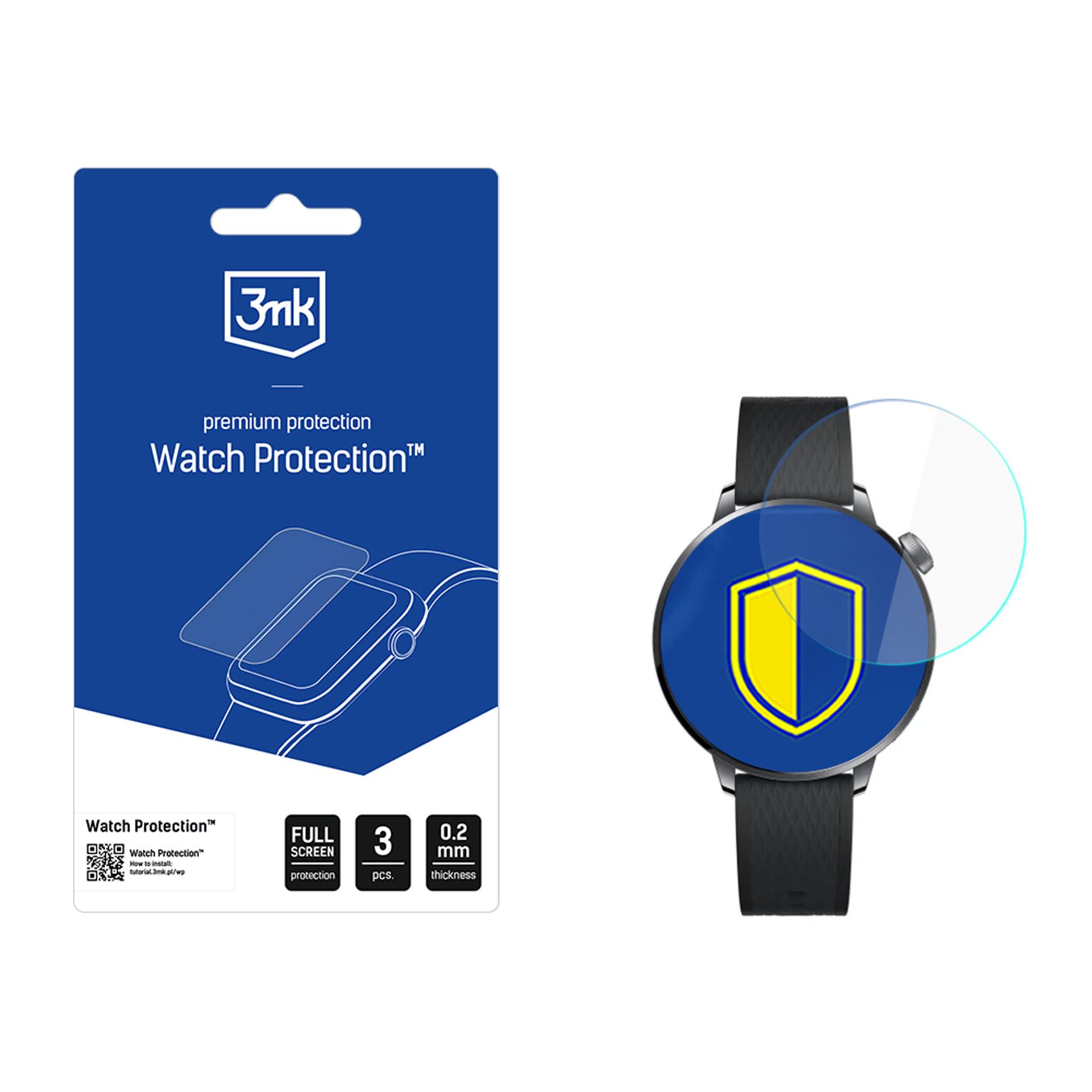 3mk Watch Protection ARC išmaniojo laikrodžio apsauginis stikliukas OnePlus Watch 3 43mm