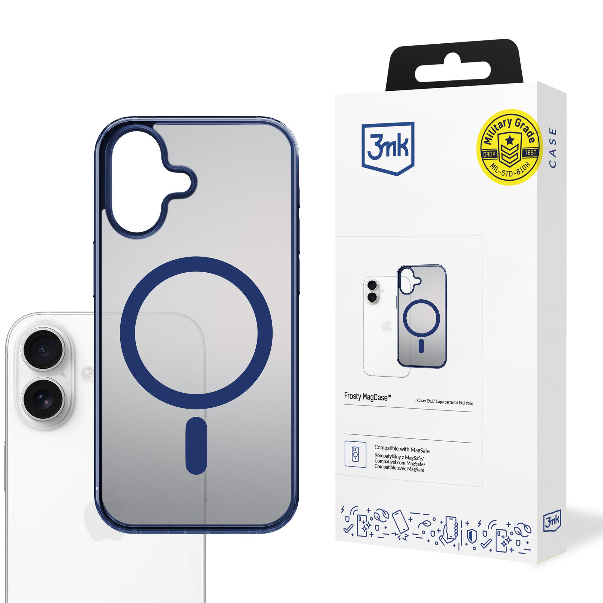 3mk Frosty MagCase iPhone 17 - mėlynas