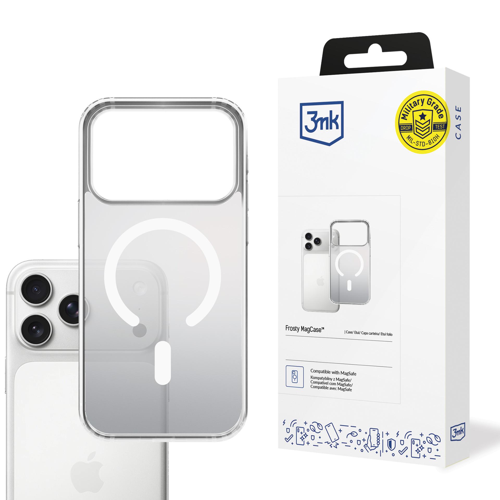 Чехол 3mk Frosty MagCase для iPhone 17 Pro Max - белый