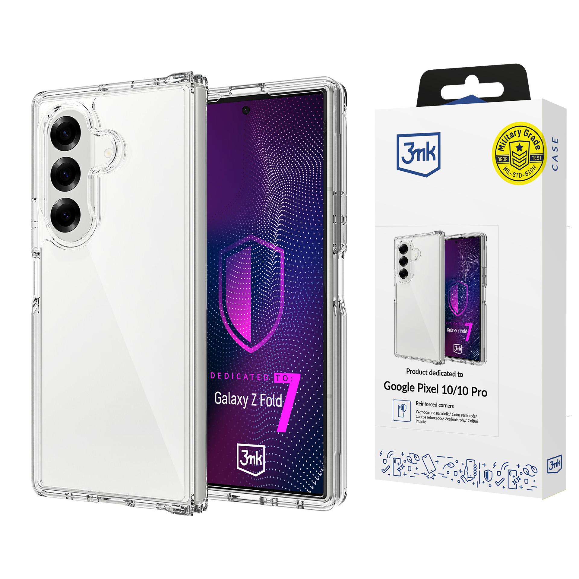3mk Armor dėklas telefonui Samsung Galaxy Z Fold 7 - permatomas
