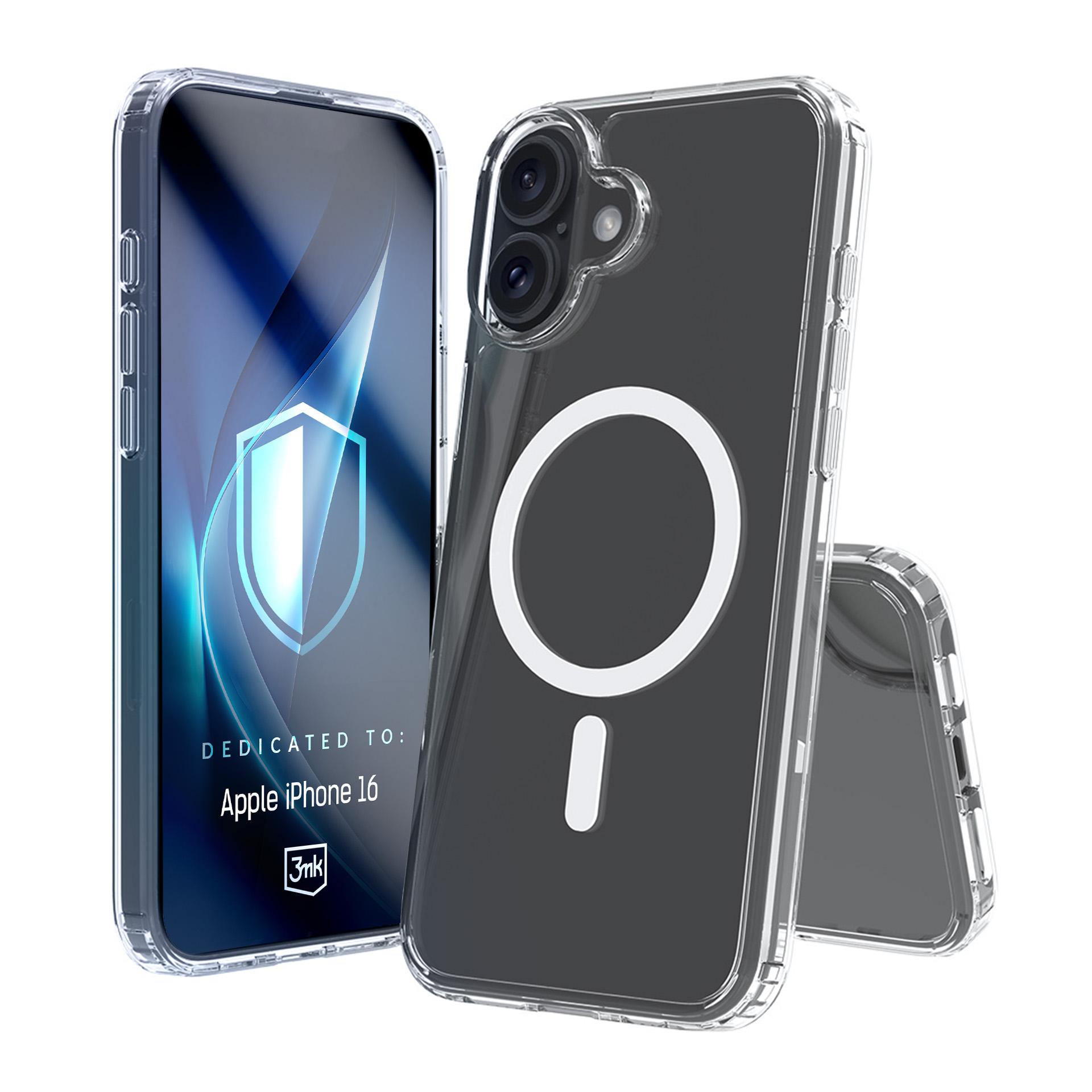 3mk Armor MagDėklas telefonui iPhone 16 - permatomas