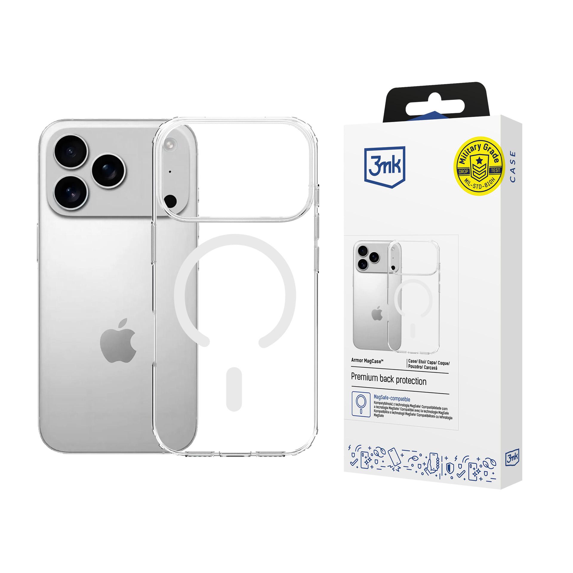 3mk Armor MagCase для iPhone 17 Pro Max - прозрачный