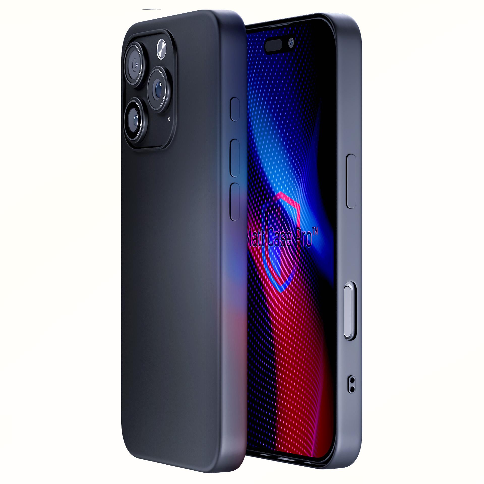 3mk Matt Case Pro dėklas Apple iPhone 16 Pro - matinis juodas