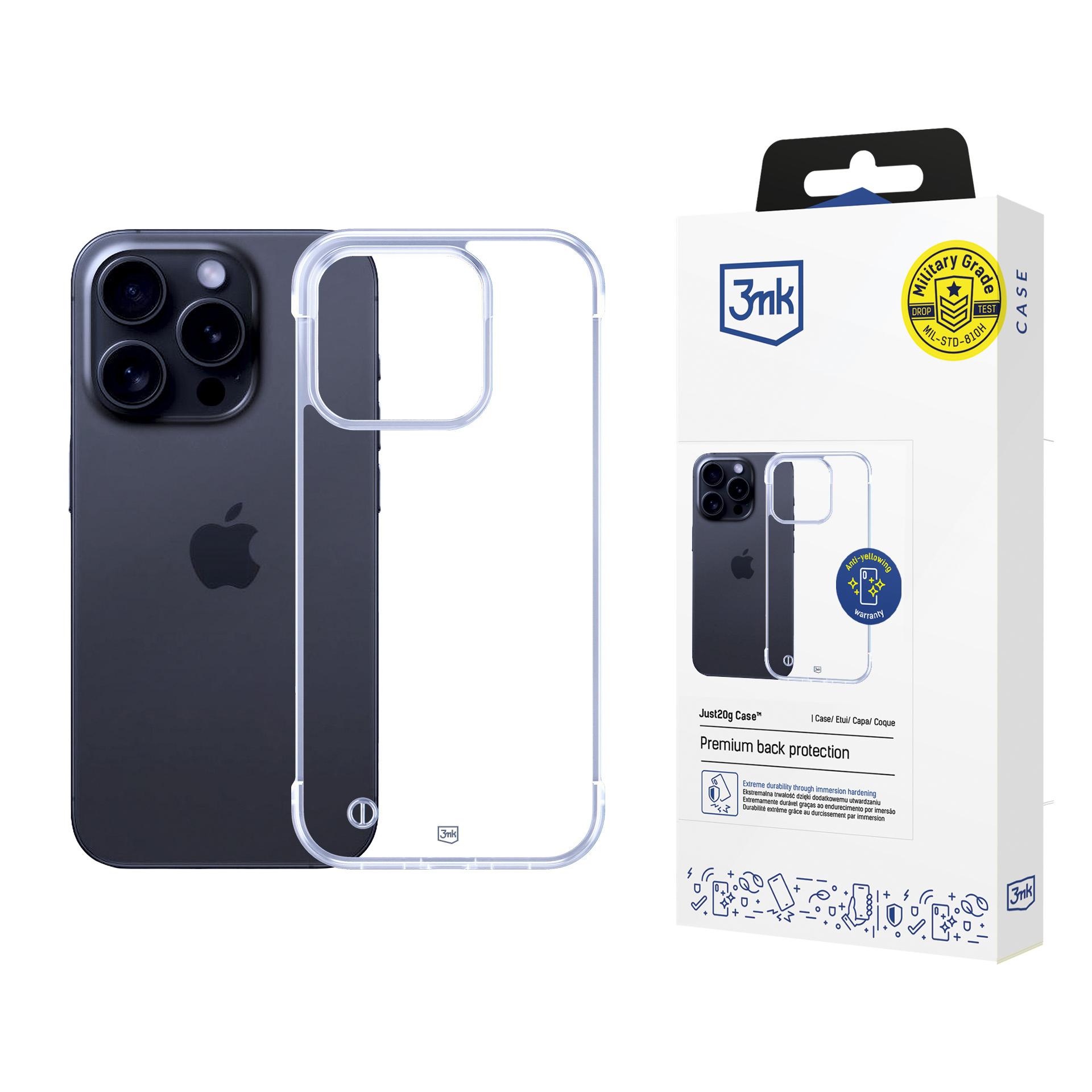 3mk Just20g Skaidrus dėklas telefonui Apple iPhone 14 Pro - skaidrus