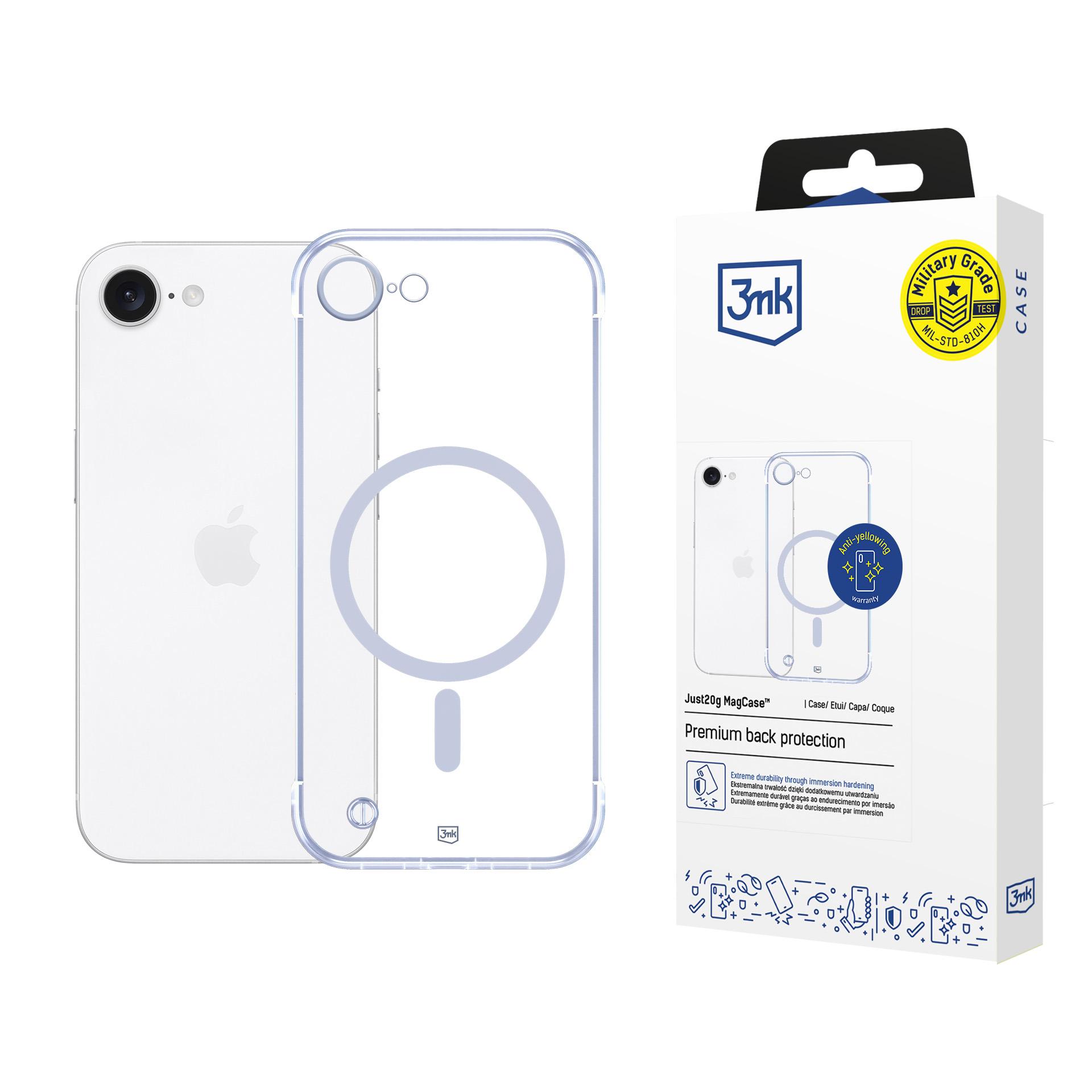 3mk Just20g MagDėklas iPhone 16E - skaidrus