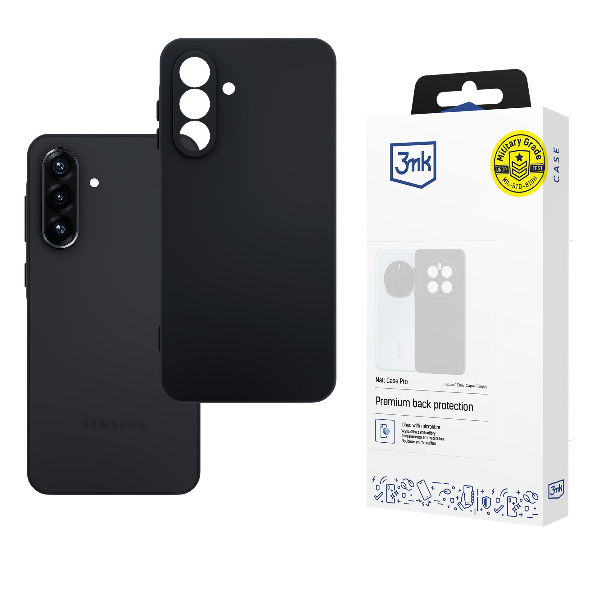 3mk Matinis dėklas Pro Samsung Galaxy A26 5G - Matinė juoda