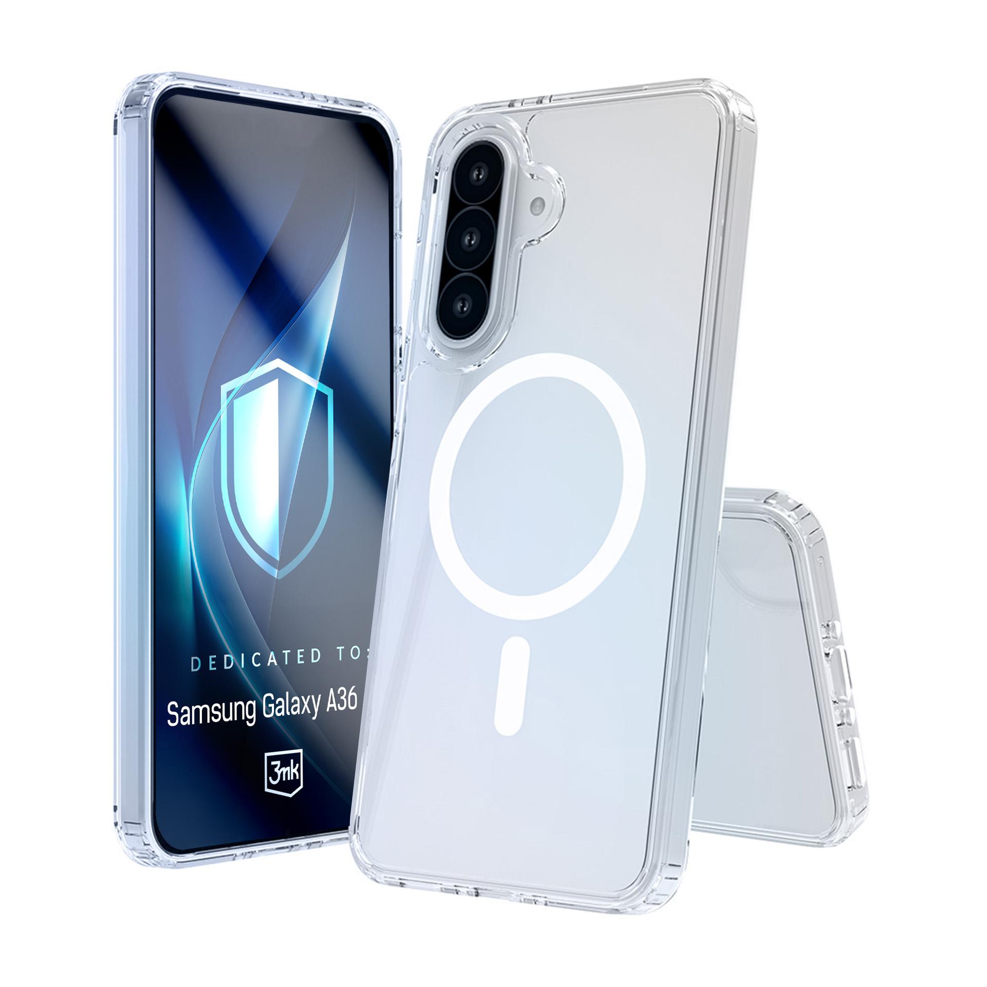 3mk Armor MagDėklas Samsung Galaxy A36 - skaidrus