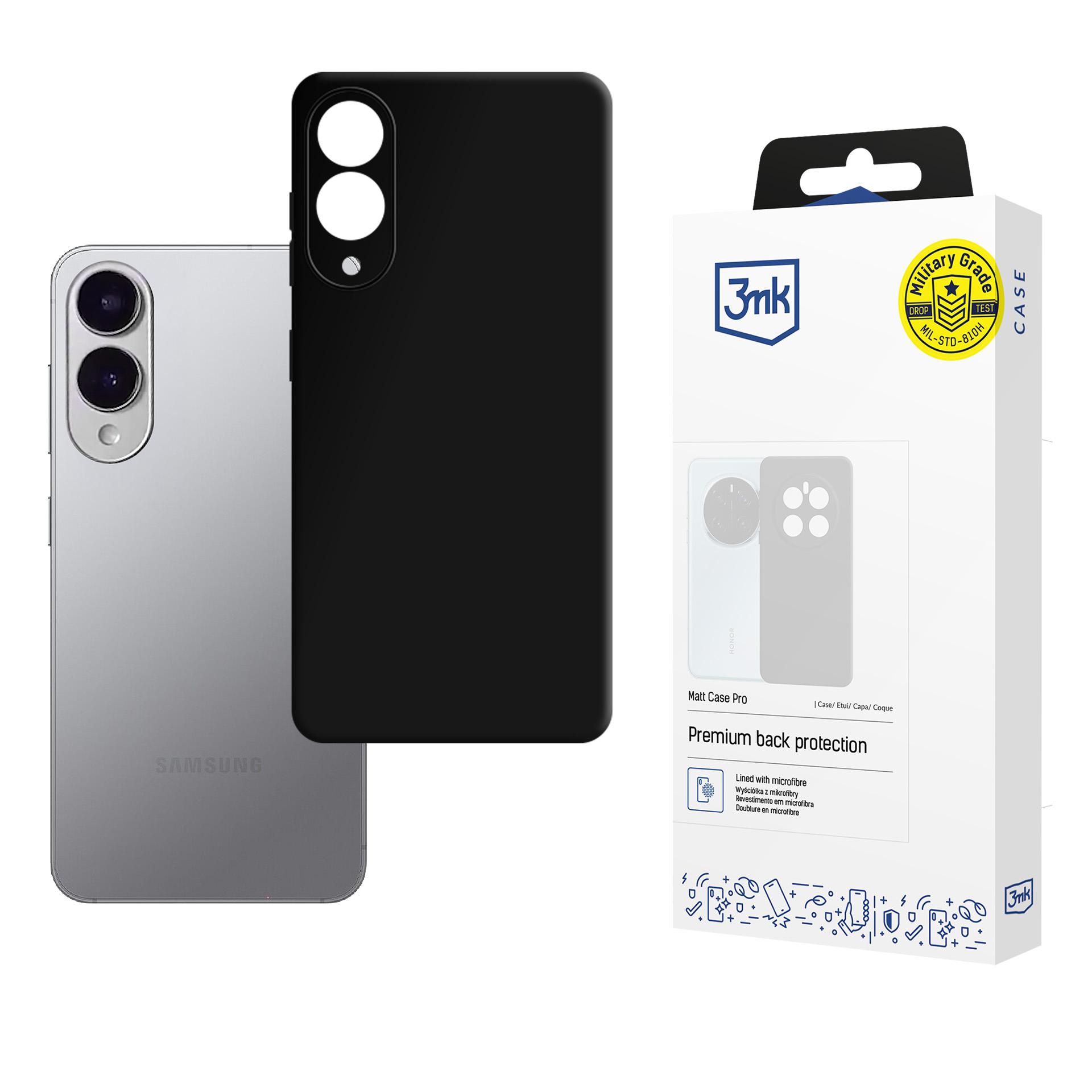 3mk Matt Case Pro dėklas telefonui Samsung Galaxy S25 Edge - matinė juoda