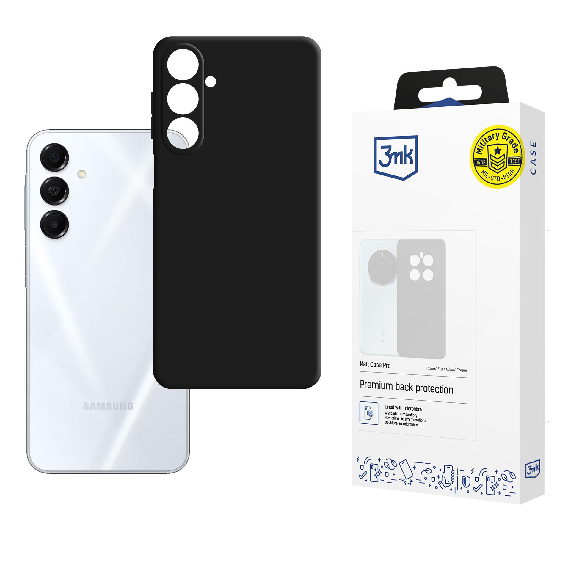 3mk Matt Case Pro для Samsung Galaxy A17 5G - матовый чёрный