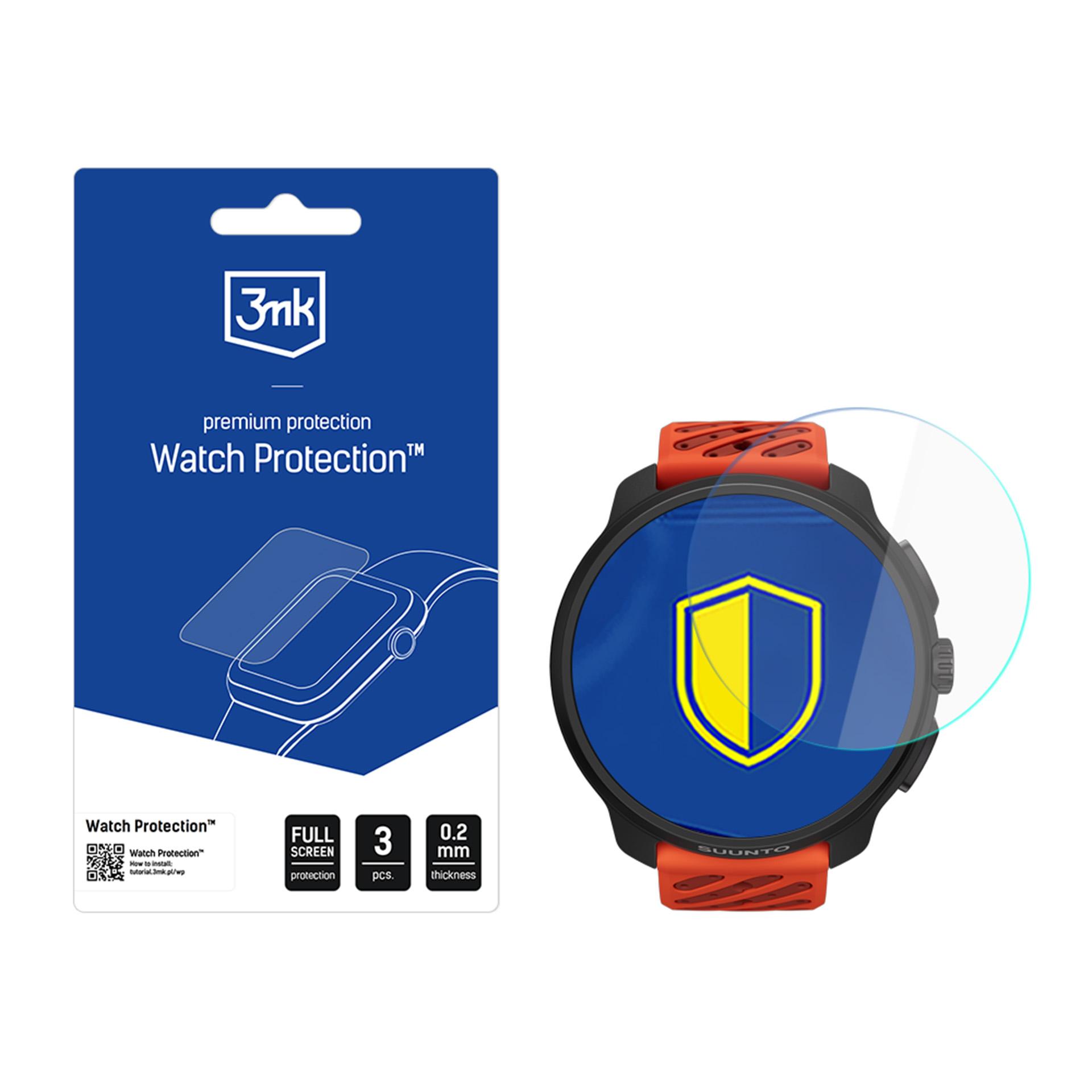 3mk Watch Protection FlexibleGlass hibridinis stiklas Suunto Race 2 išmaniojo laikrodžio ekranui