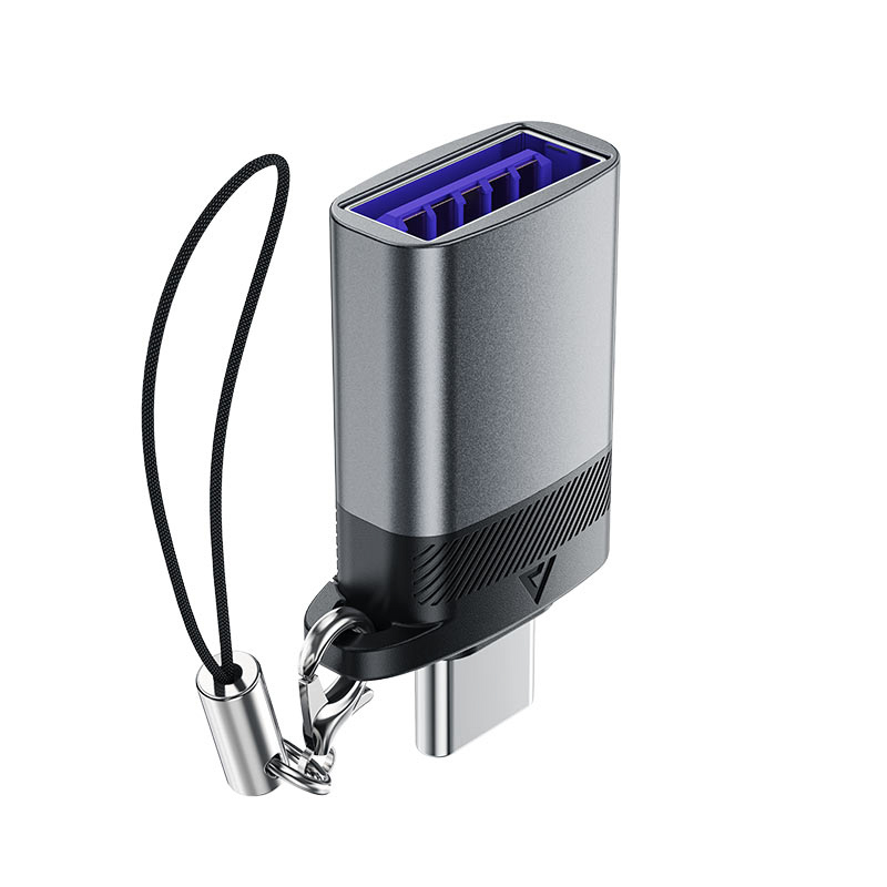 Acefast J7 USB-A - USB-C adapteris - pilkas