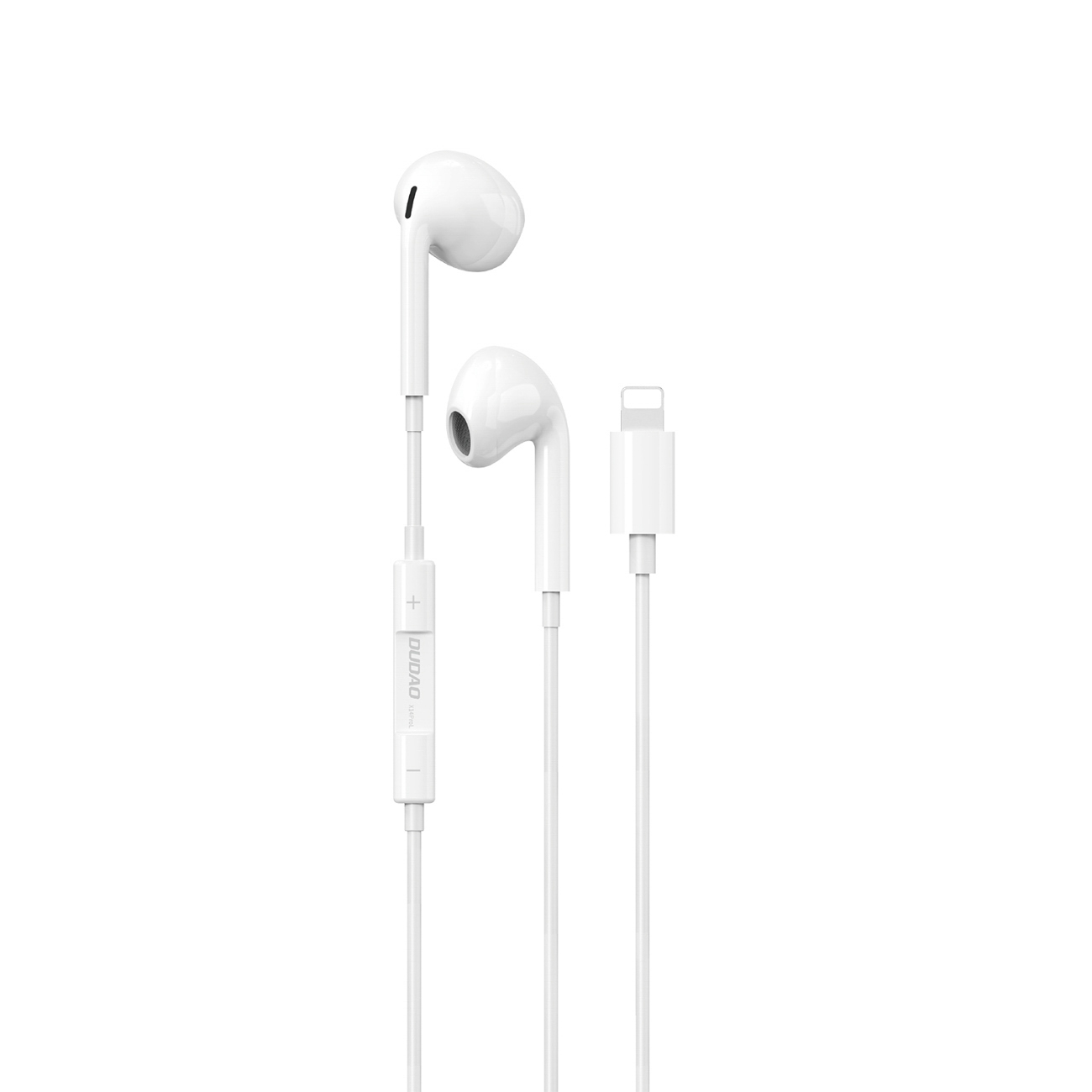 Dudao X14PROL-W1 Lightning į ausis ausinės - baltos