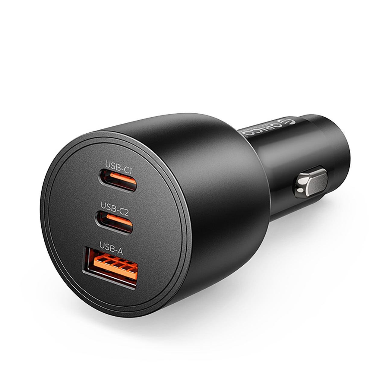 Orico PowerLink 165W USB-A + 2x USB-C automobilinis įkroviklis - juodas