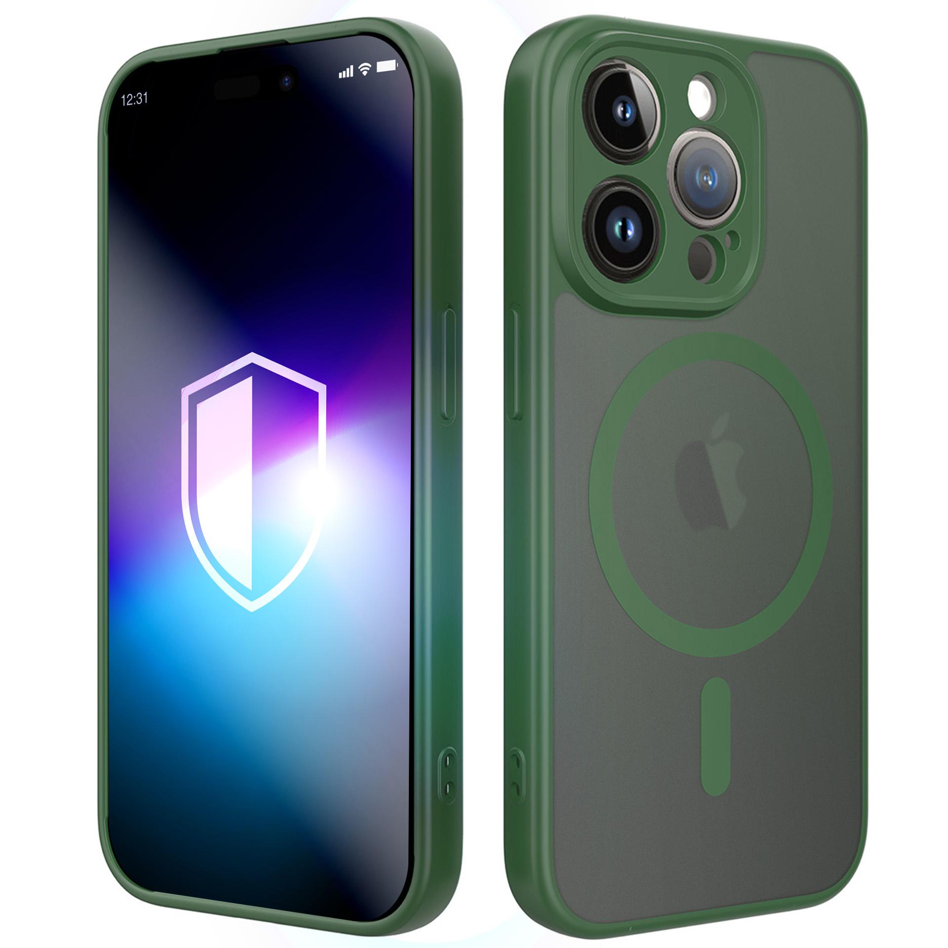 3mk Misty MagCase iPhone 15 Pro Max dėklas - žalias