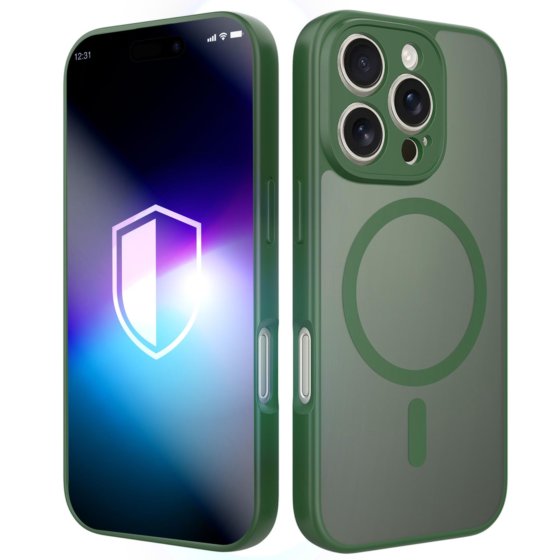 3mk Misty MagCase iPhone 16 Pro Max dėklas - žalias